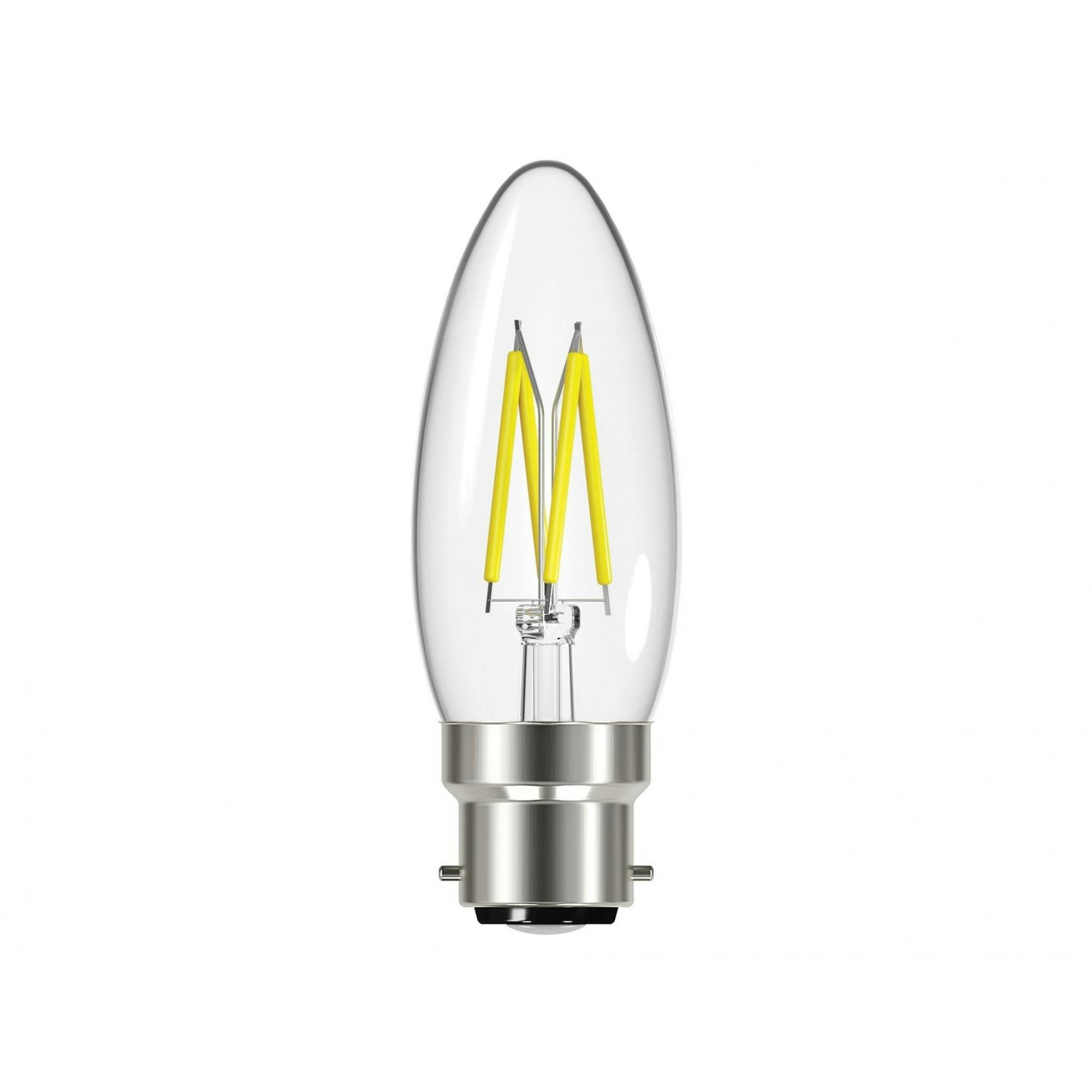 Energizer Light Led Candle Filament Dimmable Bulb - Multi Colour - Bc (B22) - Multi Colour