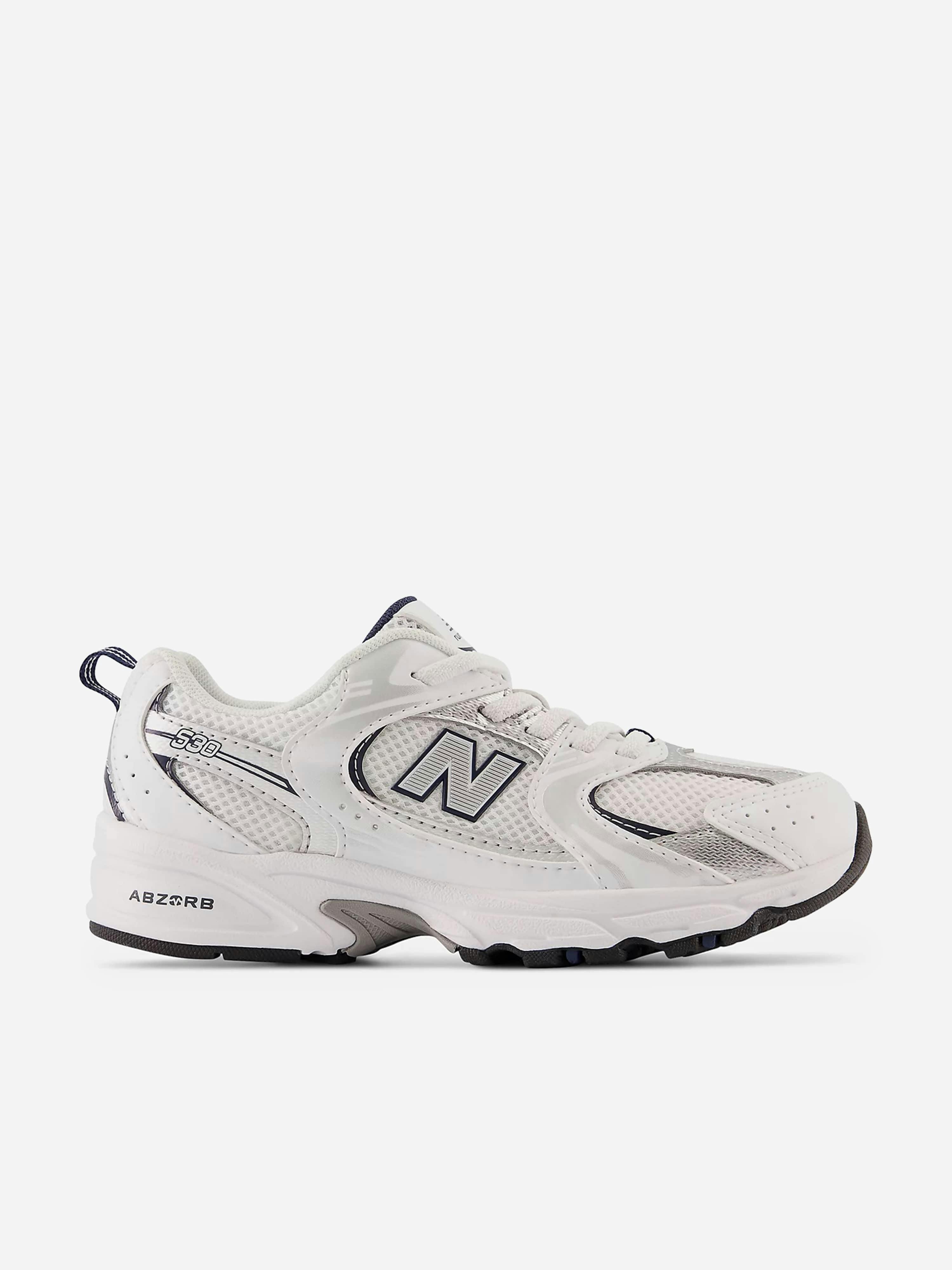 New Balance White Kids 530 Bungee Lace Trainers In - Eu 28 Uk 10 Us 10.5