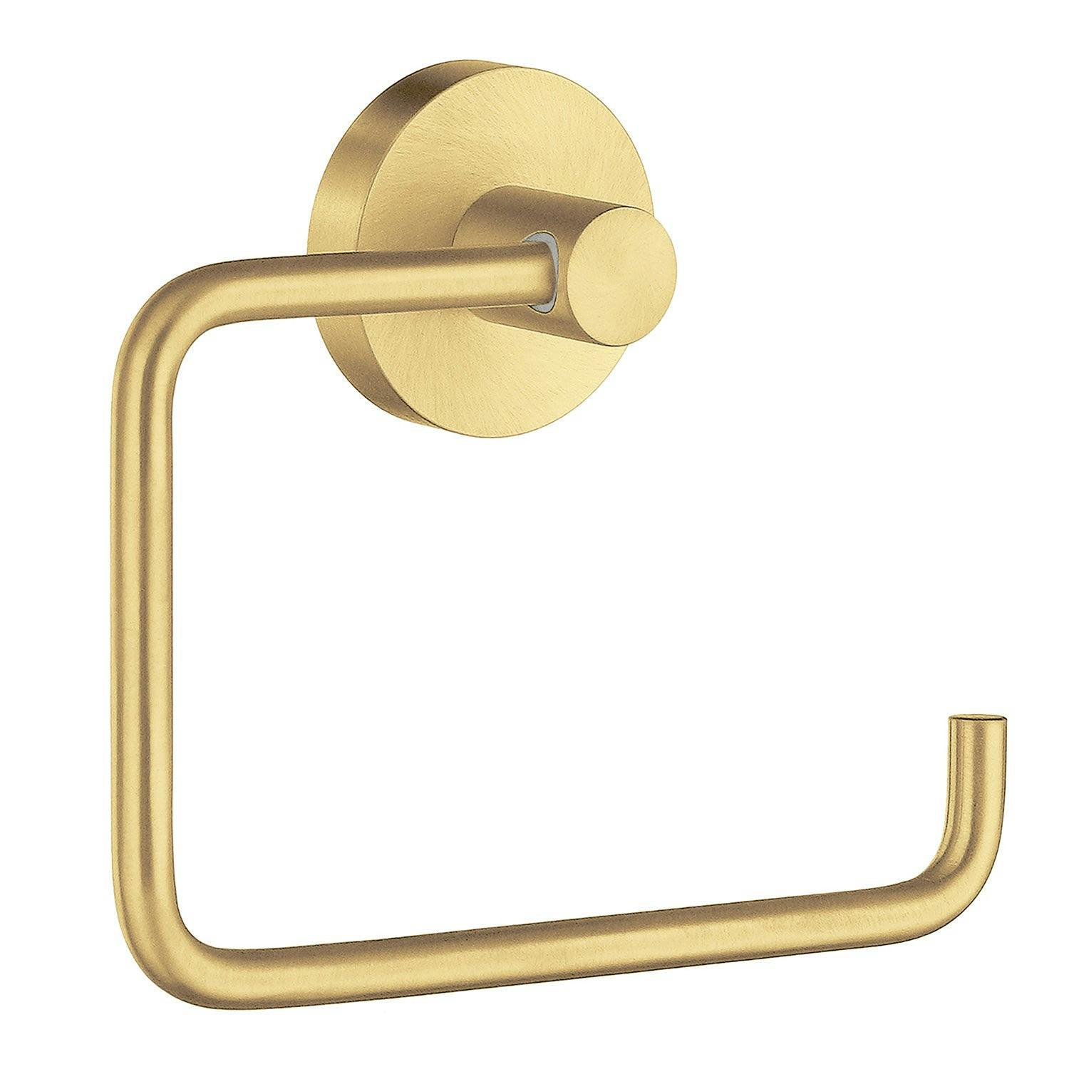 Rackhams Brushed Brass Toilet Roll Holder