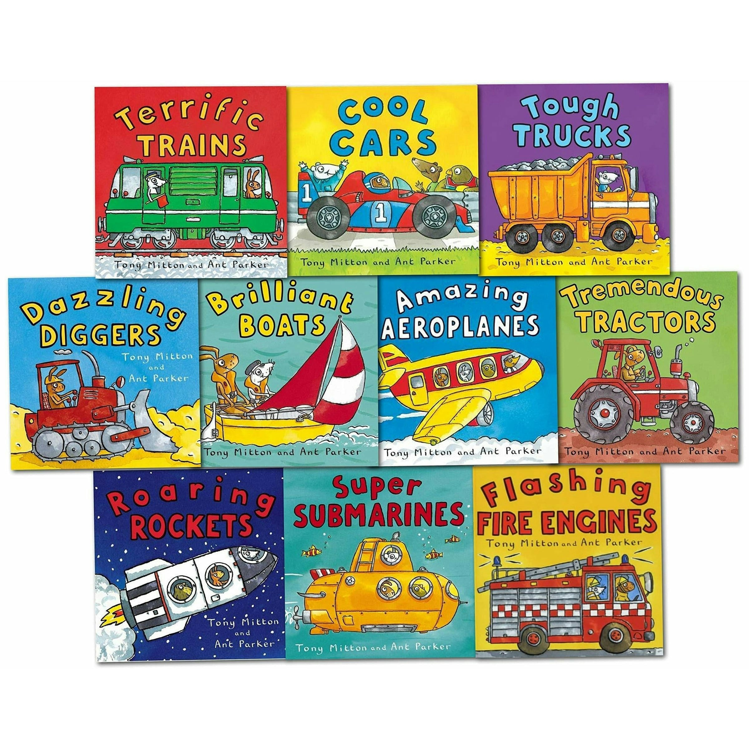 B&Q - Amazing Machines Collection By Tony Mitton And Ant Parker 10 Books Box Set - Image 6