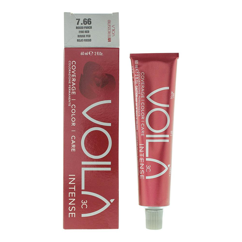 Intercosmo Voila 3C Intense 7.66 Fire Red Hair Colour 60Ml - Image 5