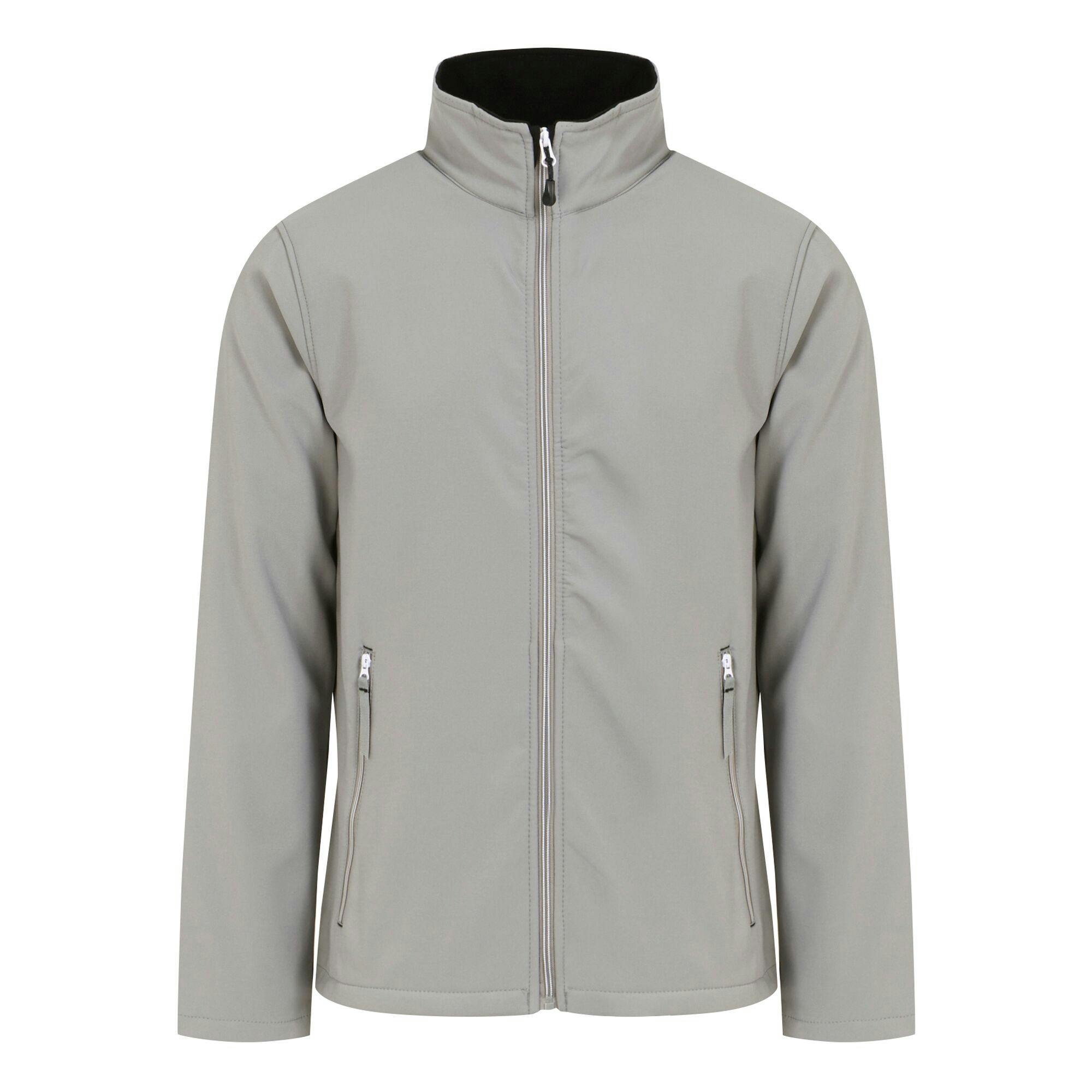 Regatta Men's Grey/Black Professional Plain Double Layered Soft Shell Jacket - Mineral - Xl - Mineral - 100% Mixed