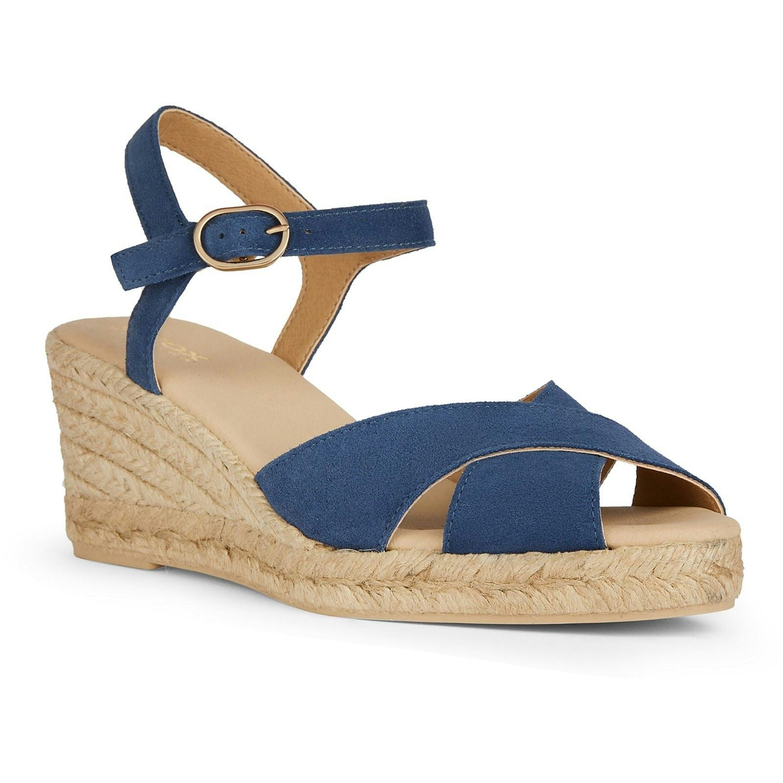 Geox Women's D Gelsa Low C Sandals - Navy - Size 5