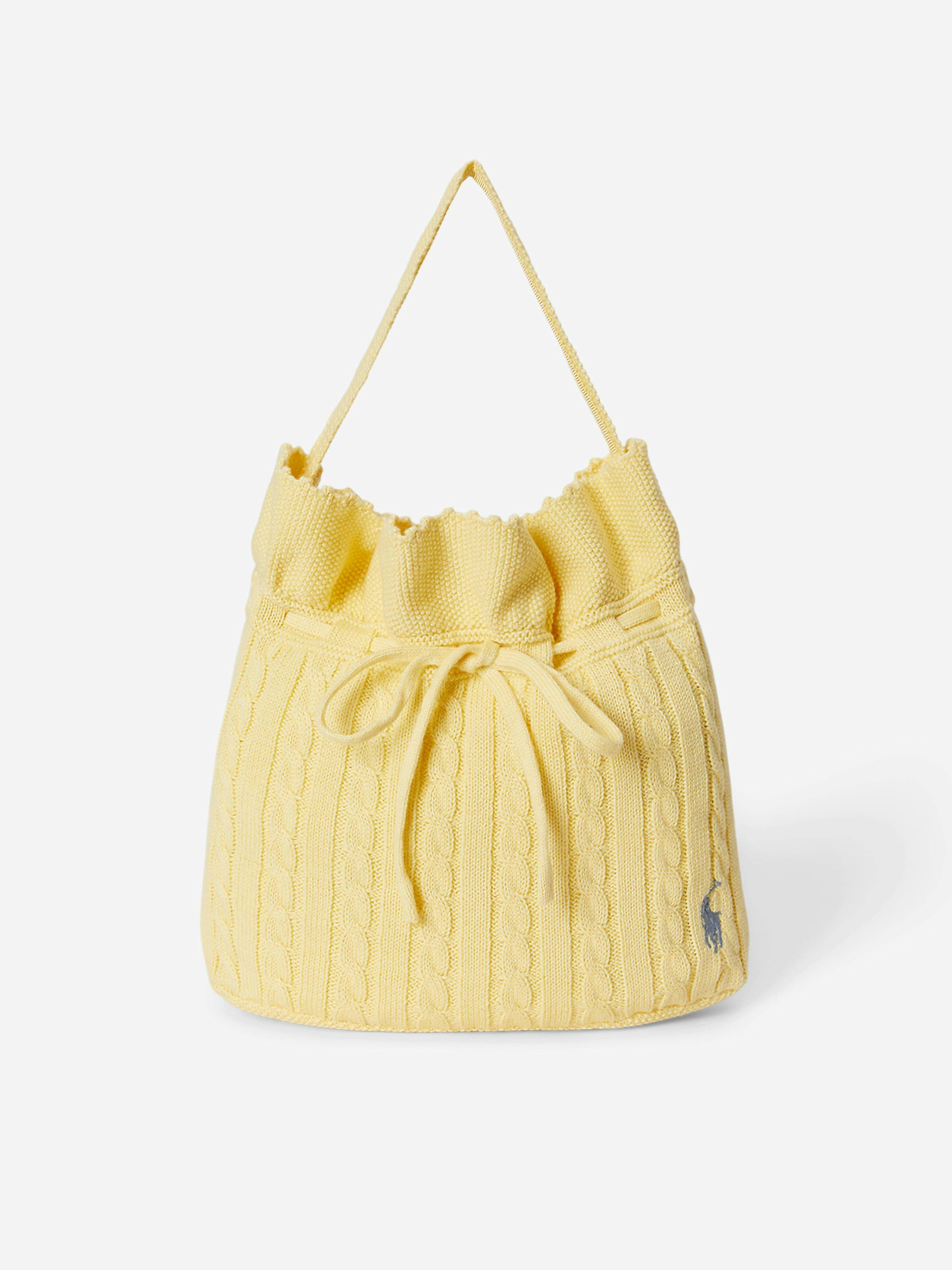 Ralph Lauren Kids Girls Yellow Ralph Lauren Drawstring Bucket Bag In (27Cm) - One Size