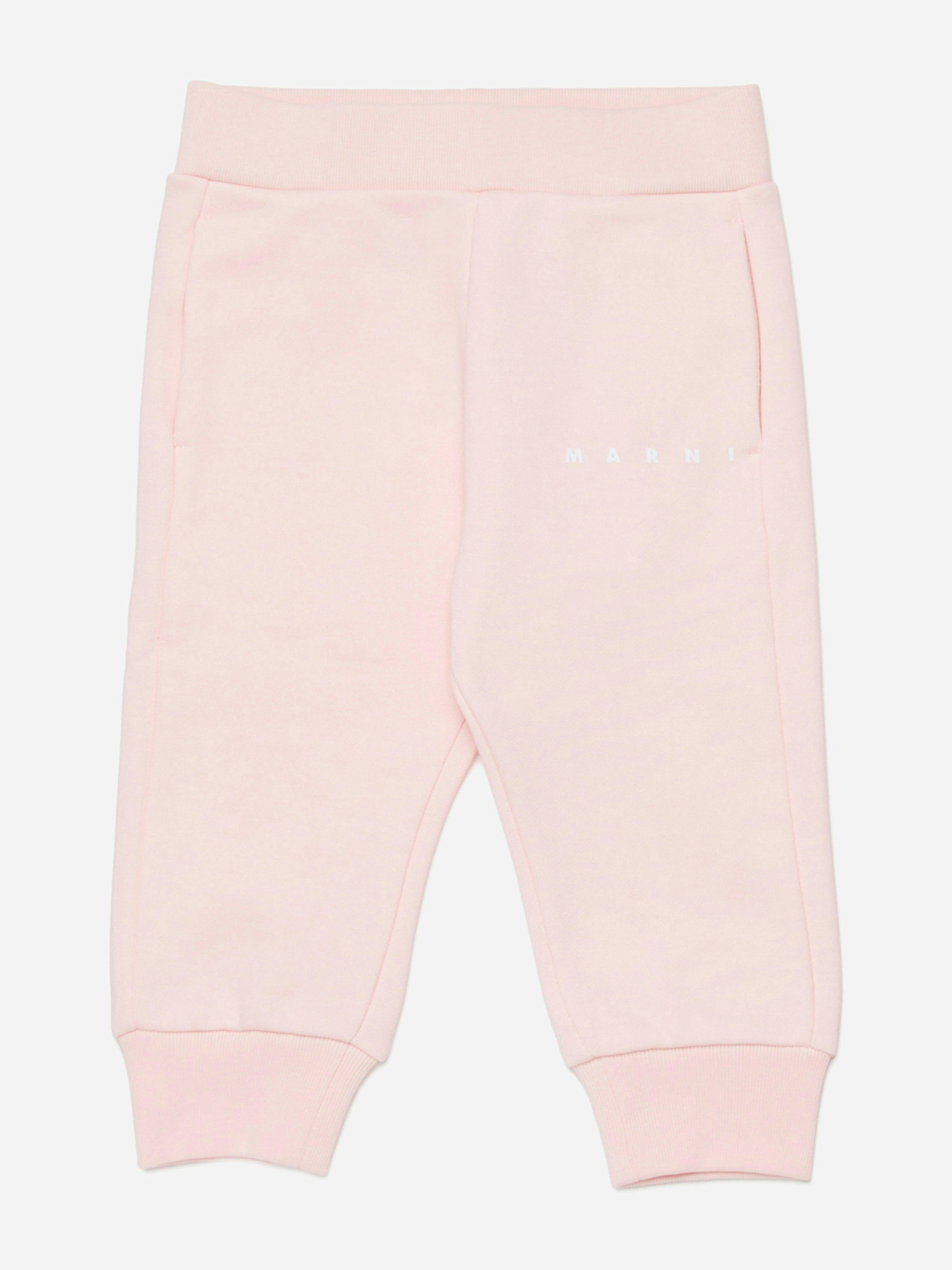 Marni Kids Girls Pink Marni Baby Logo Joggers In - 24 - 36 Mths