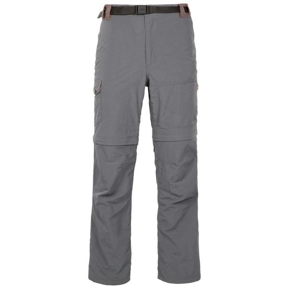 Trespass Men's Rynne B Mosquito Repellent Cargo Trousers - Carbon - 3XL - Carbon - 100% Polyamide
