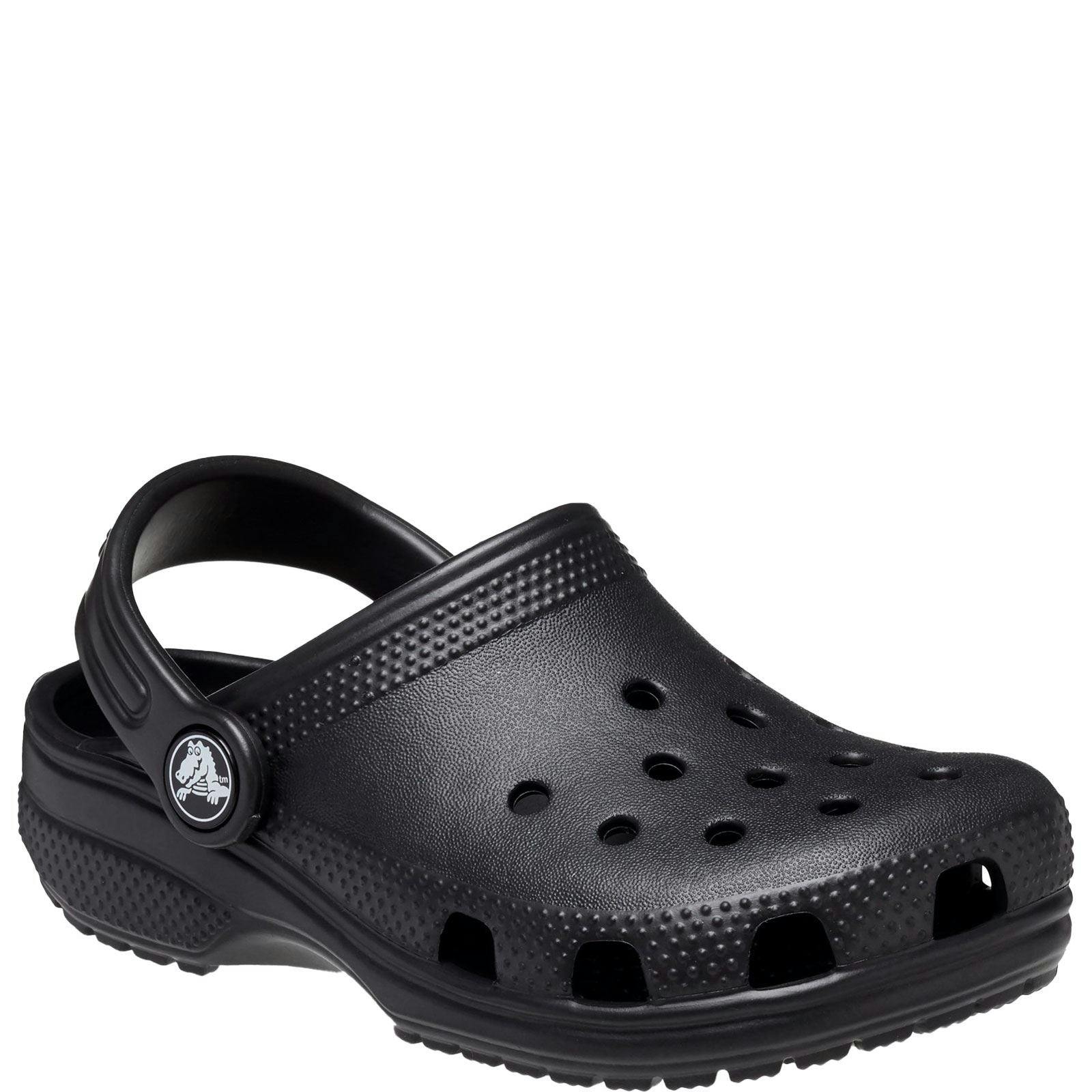 Crocs Black Toddler Classic Clogs - C 9