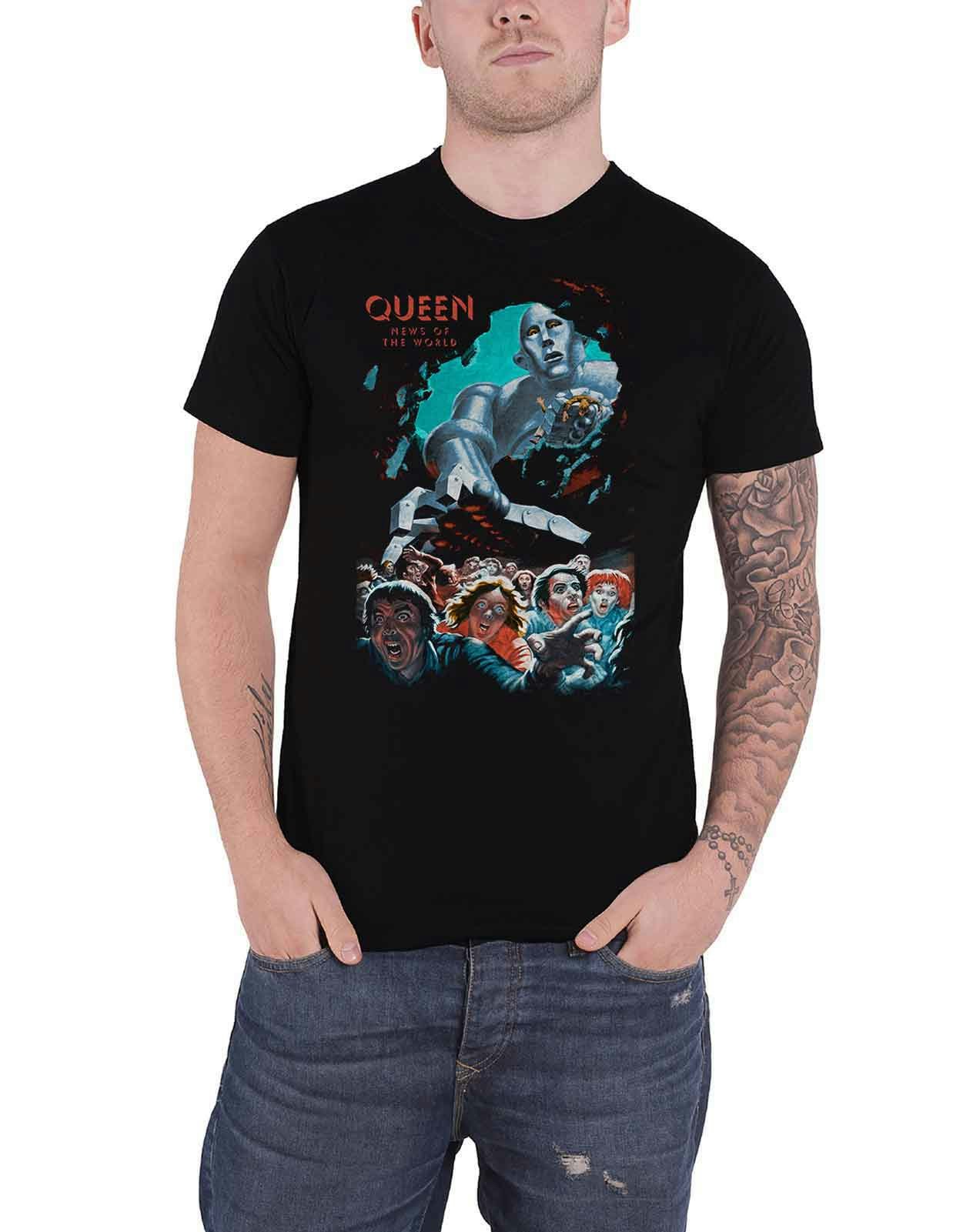 Paradiso Clothing Unisex Black Queen News Of The World Vintage T Shirt - M
