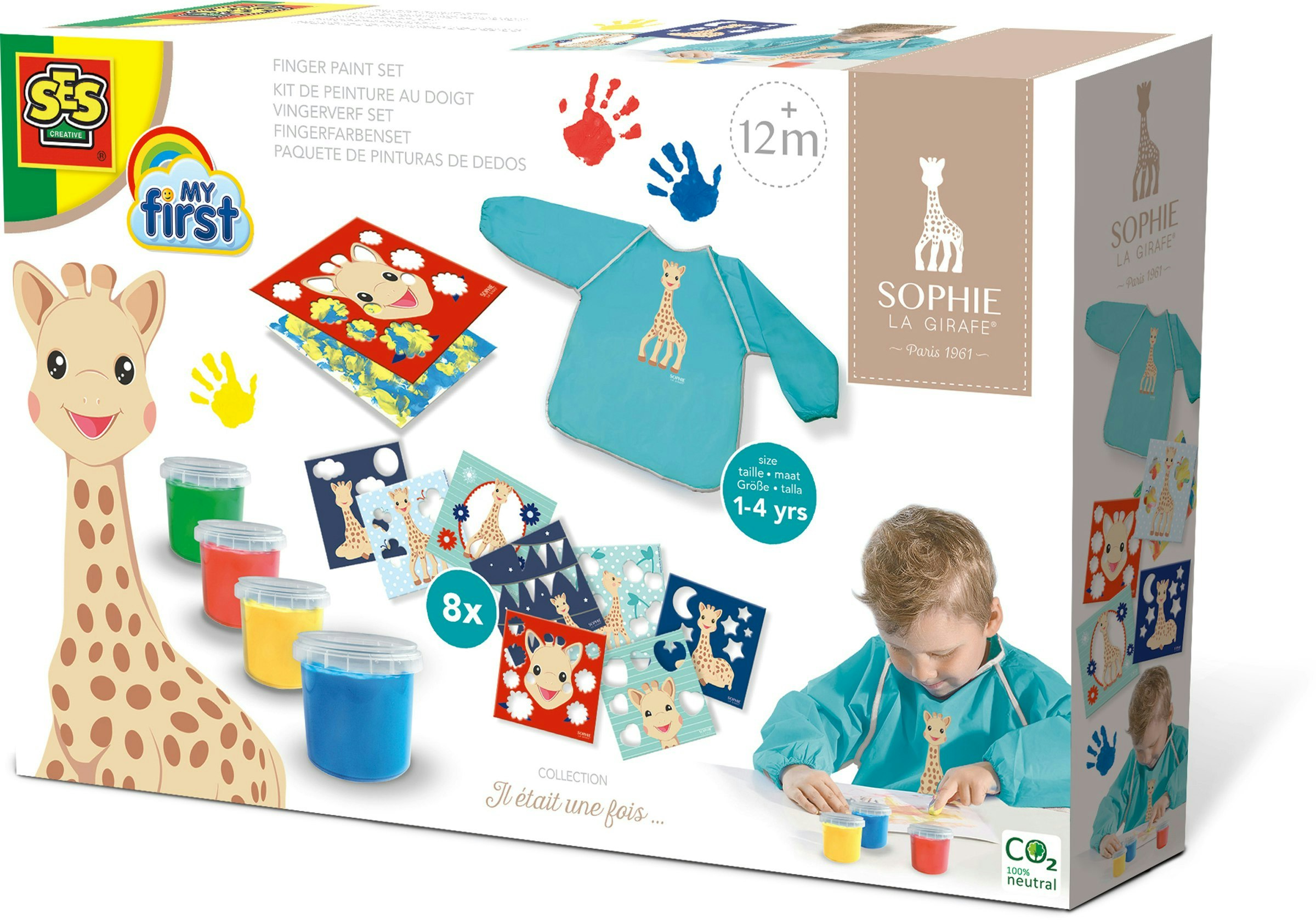 Ses Creative White Sophie La Girafe - Fingerpaint Set