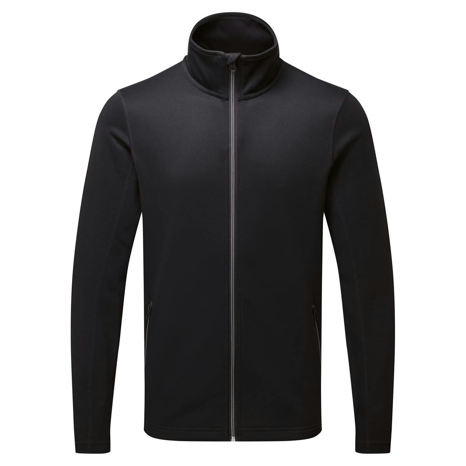 Premier Men's Black Sustainable Sweat Jacket - Xxl - 100% Recycled Polyester