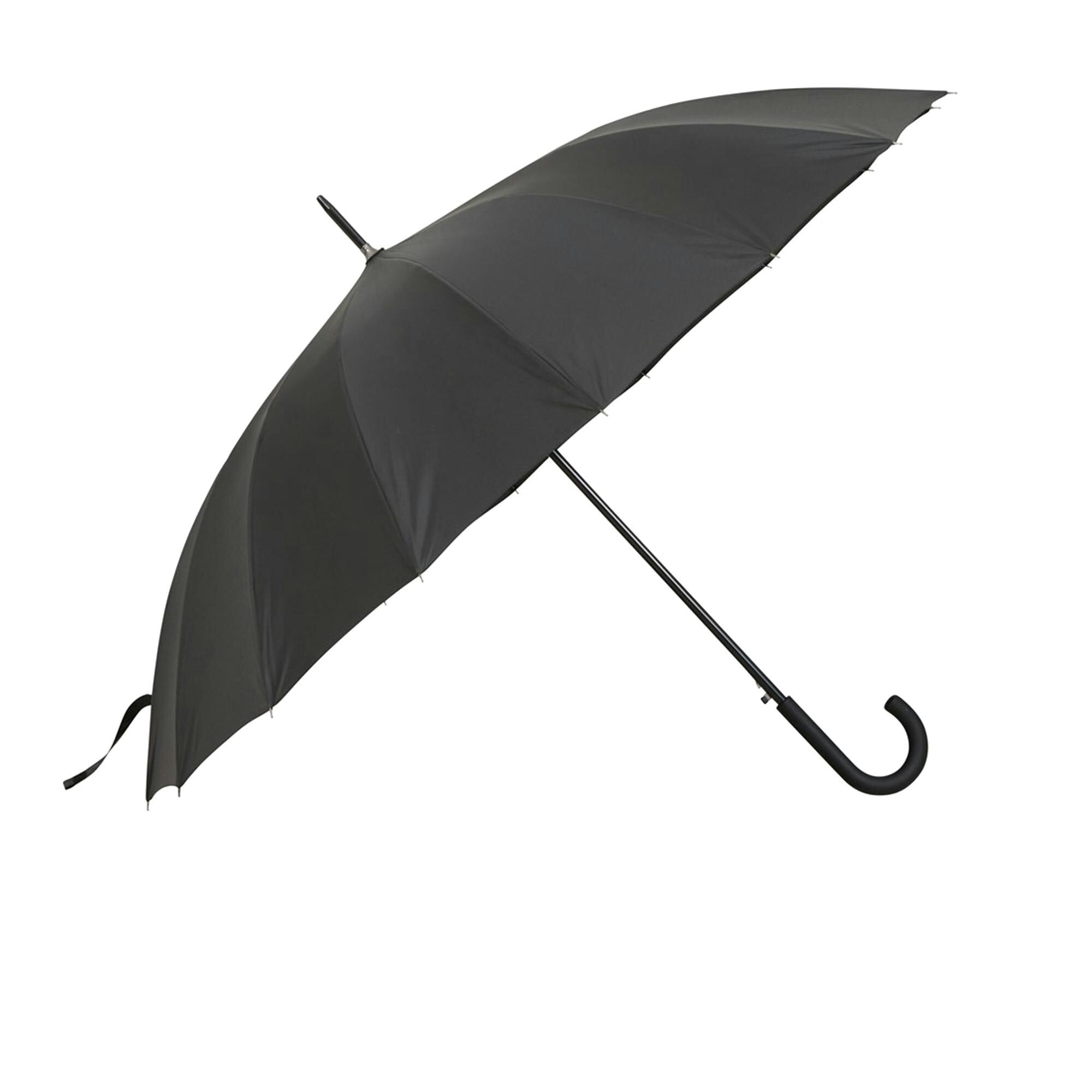Mountain Warehouse Black Classic Folding Umbrella - One Size - 100% Polyester
