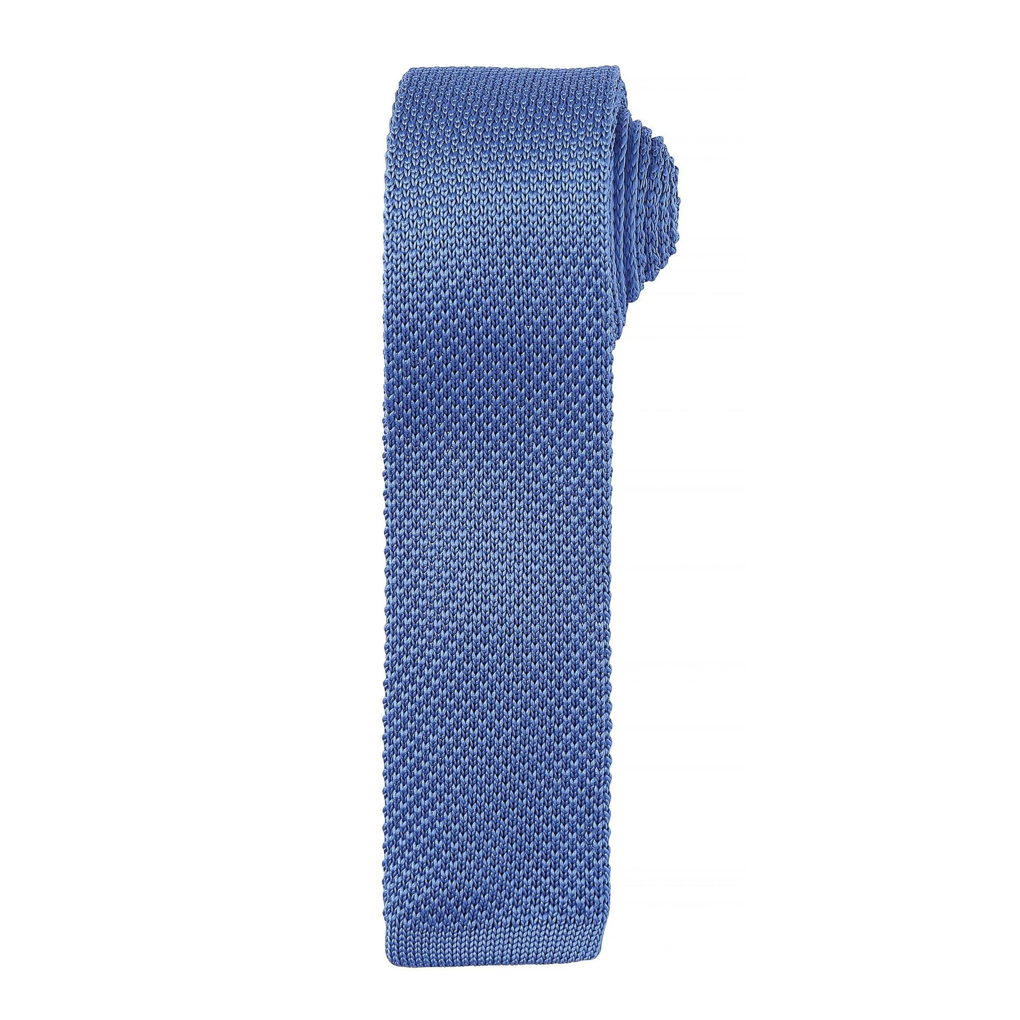 Premier Men's Mid Blue Slim Textured Knit Effect Tie Pack Of 2 In - Image 4