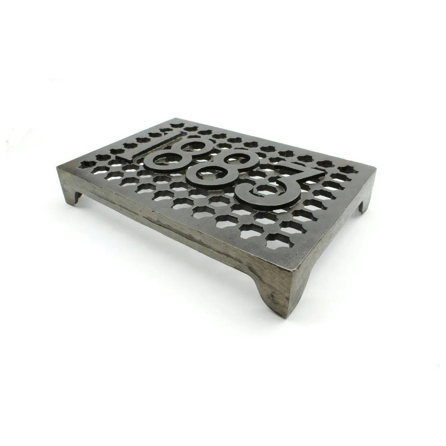 Oakcrafts Antique Cast Iron Double Victorian Style 1883 Air Brick - 240Mm X 160Mm