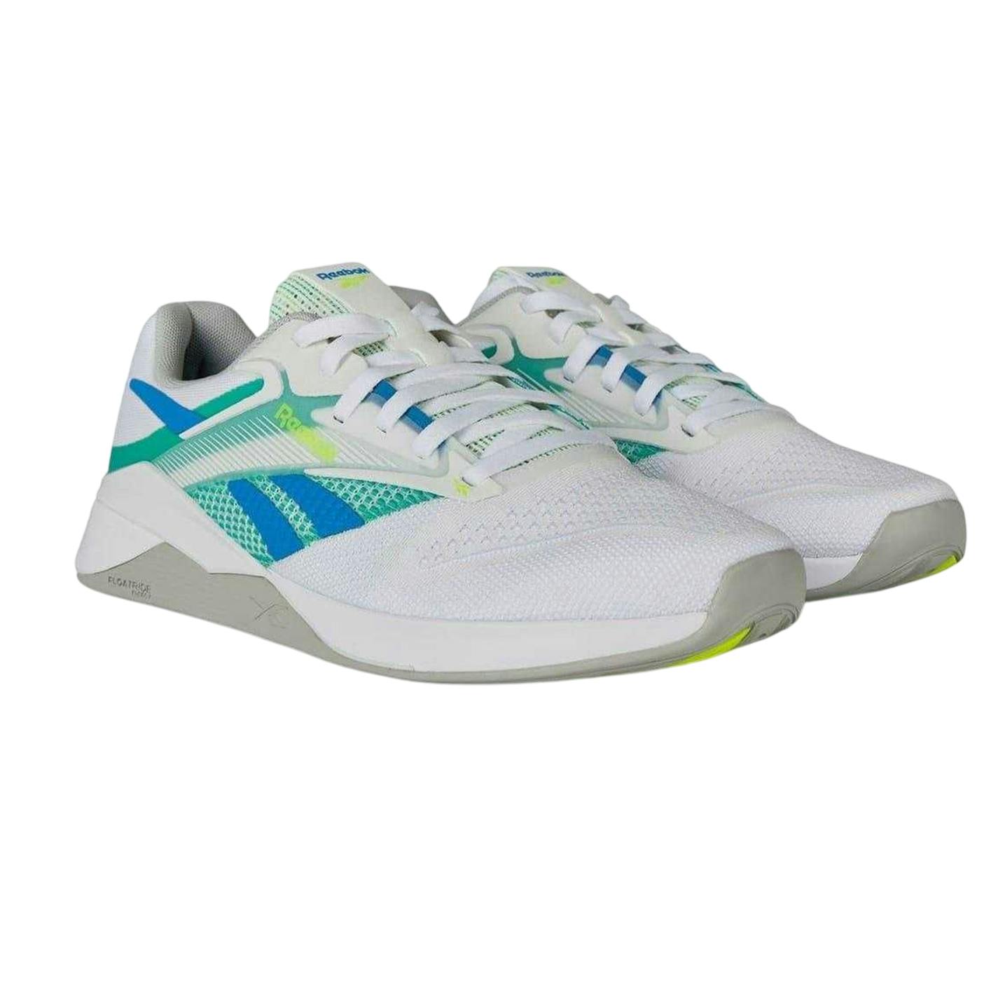 Reebok Women's White/Green Nano X4 Shoes - 6.5 Uk - 100% Mixed