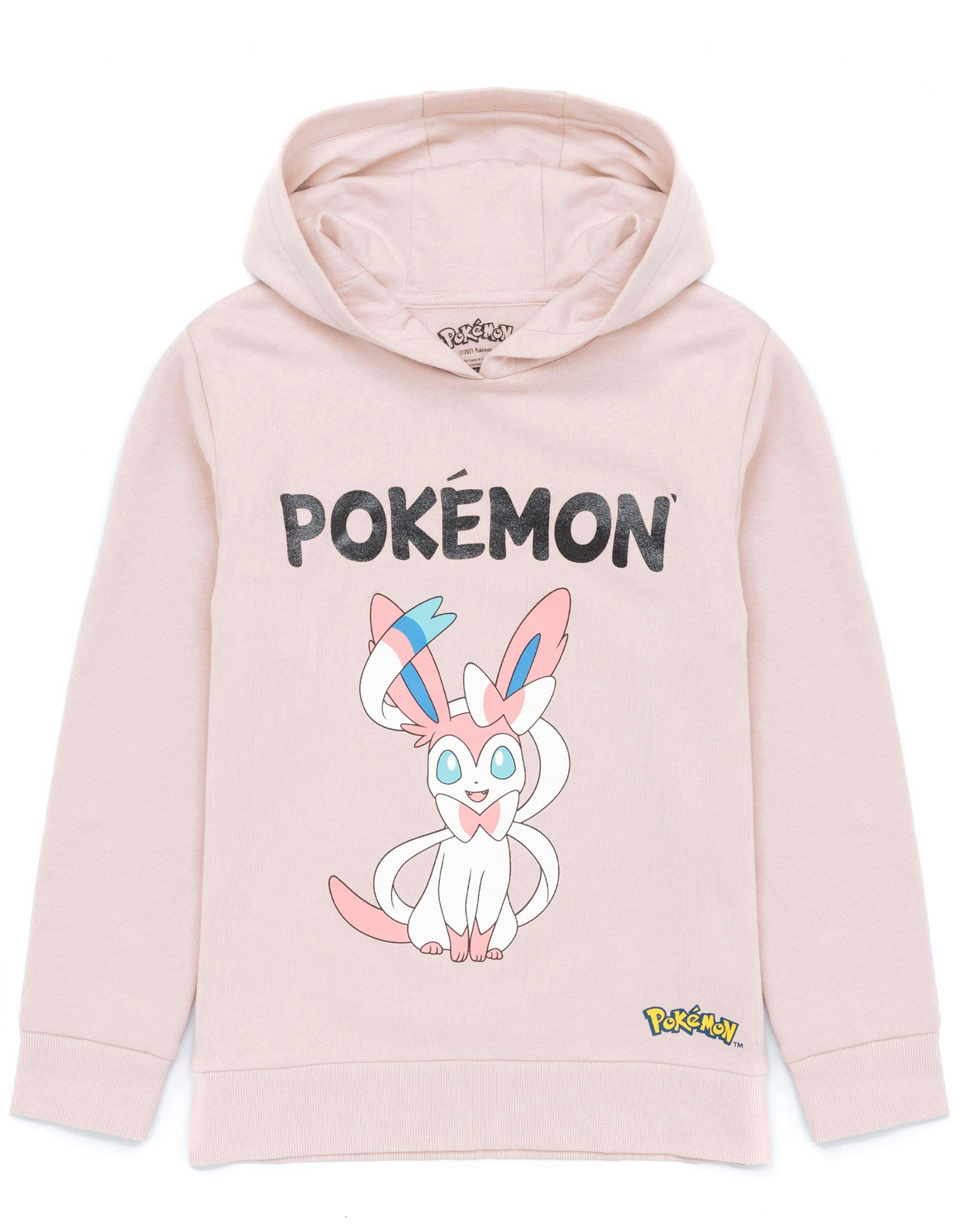 Vanilla Underground Girls Purple Pokemon Front Print Hoodie - 11-12 Years