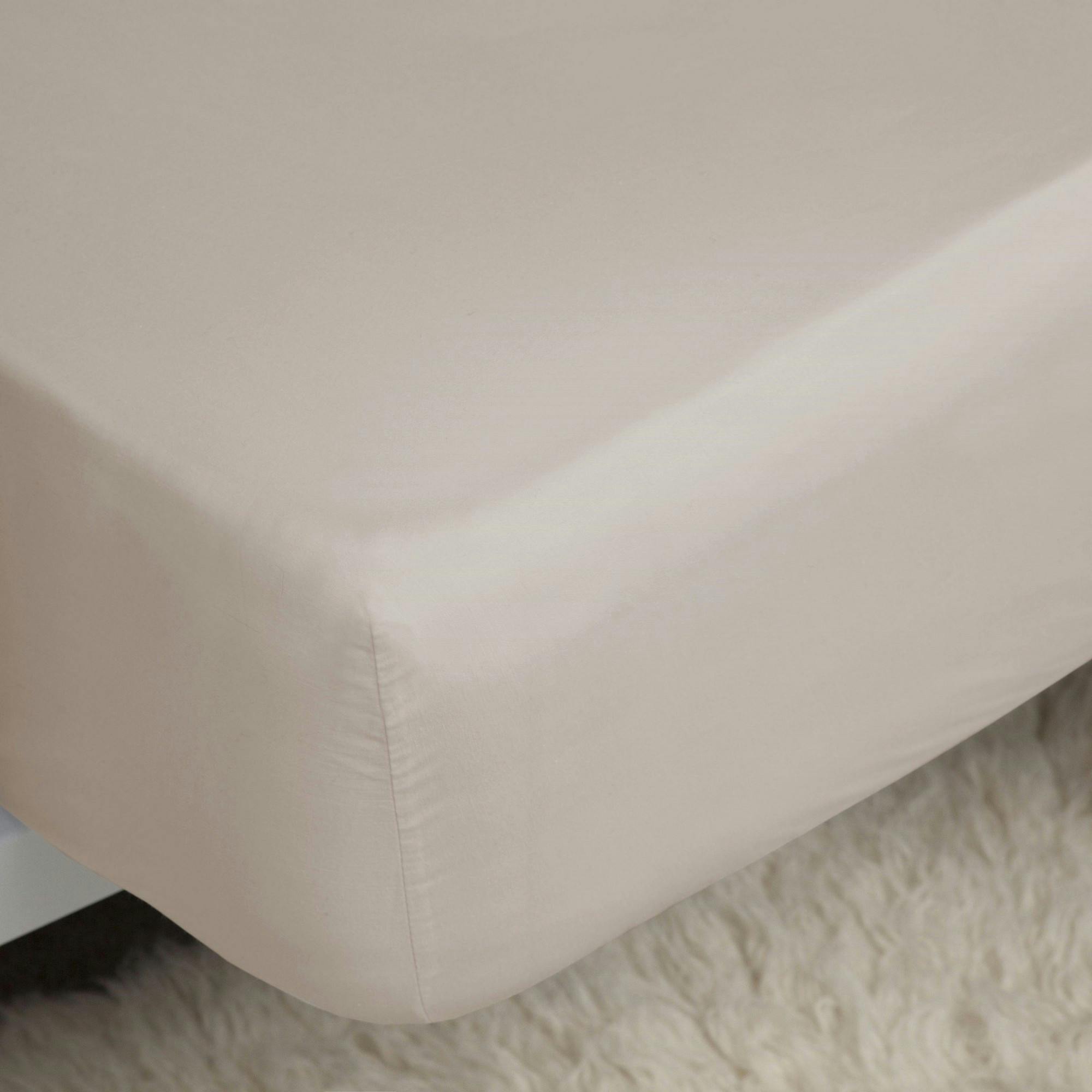 Belledorm Belladorm Pima Cotton 450 Thread Count Extra Deep Fitted Sheet - Oyster - Oyster - Superking - 100% Cotton