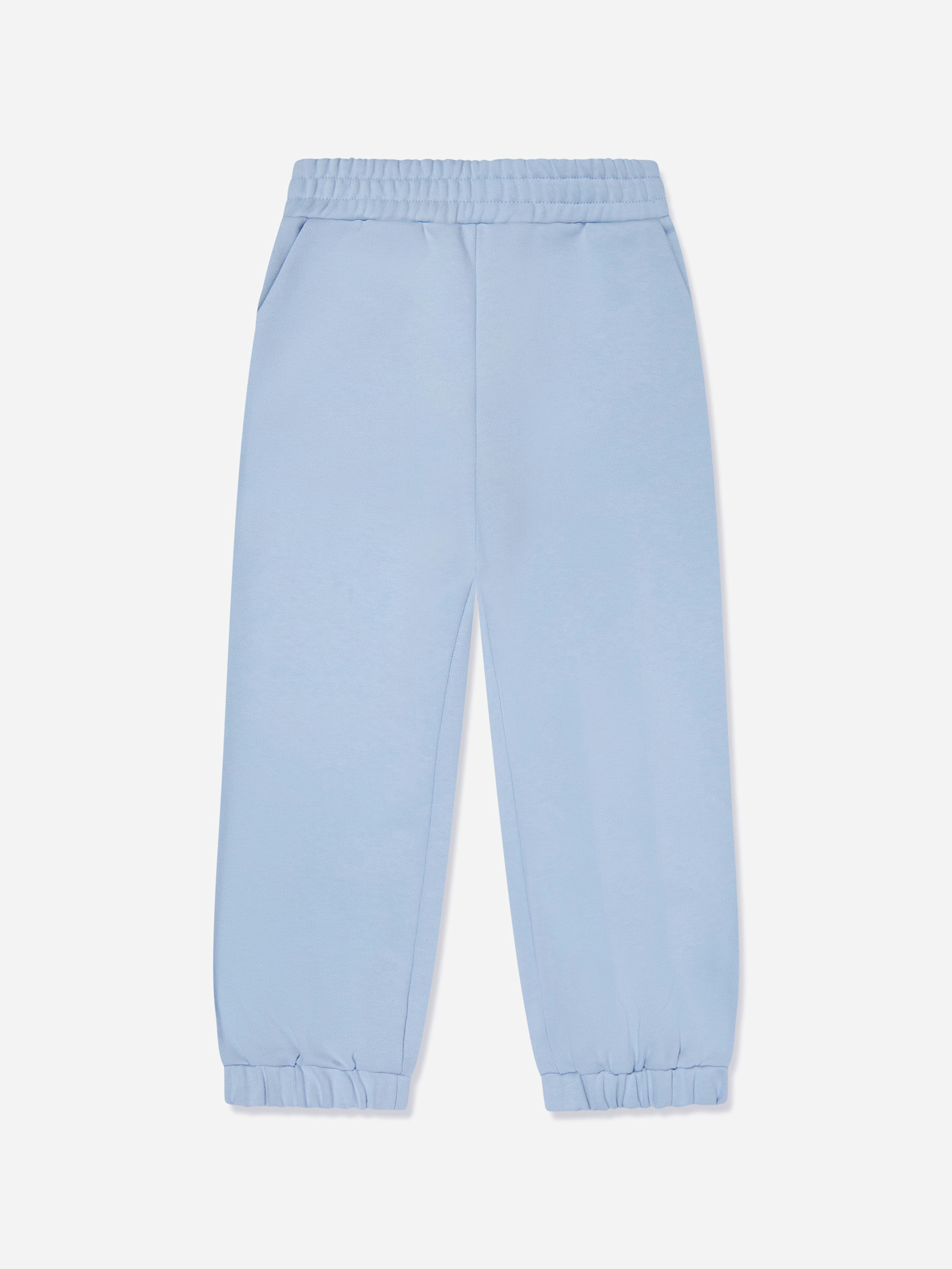 Fendi Kids Blue Logo Joggers In - 10 Yrs