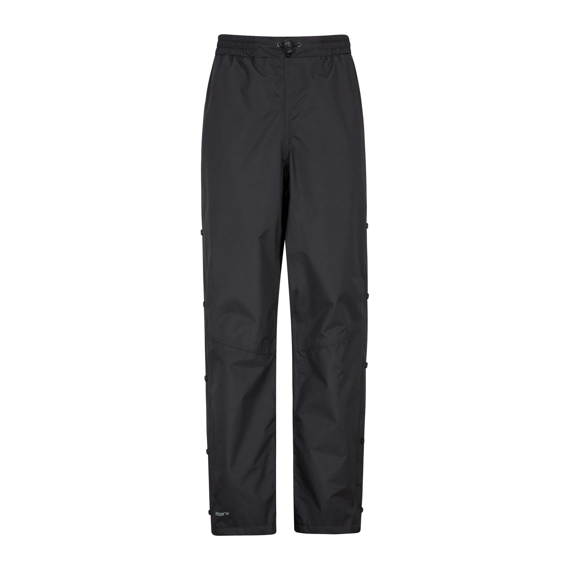 Mountain Warehouse Women's Black Downpour Waterproof Trousers - 20 Uk - 100% Nylon