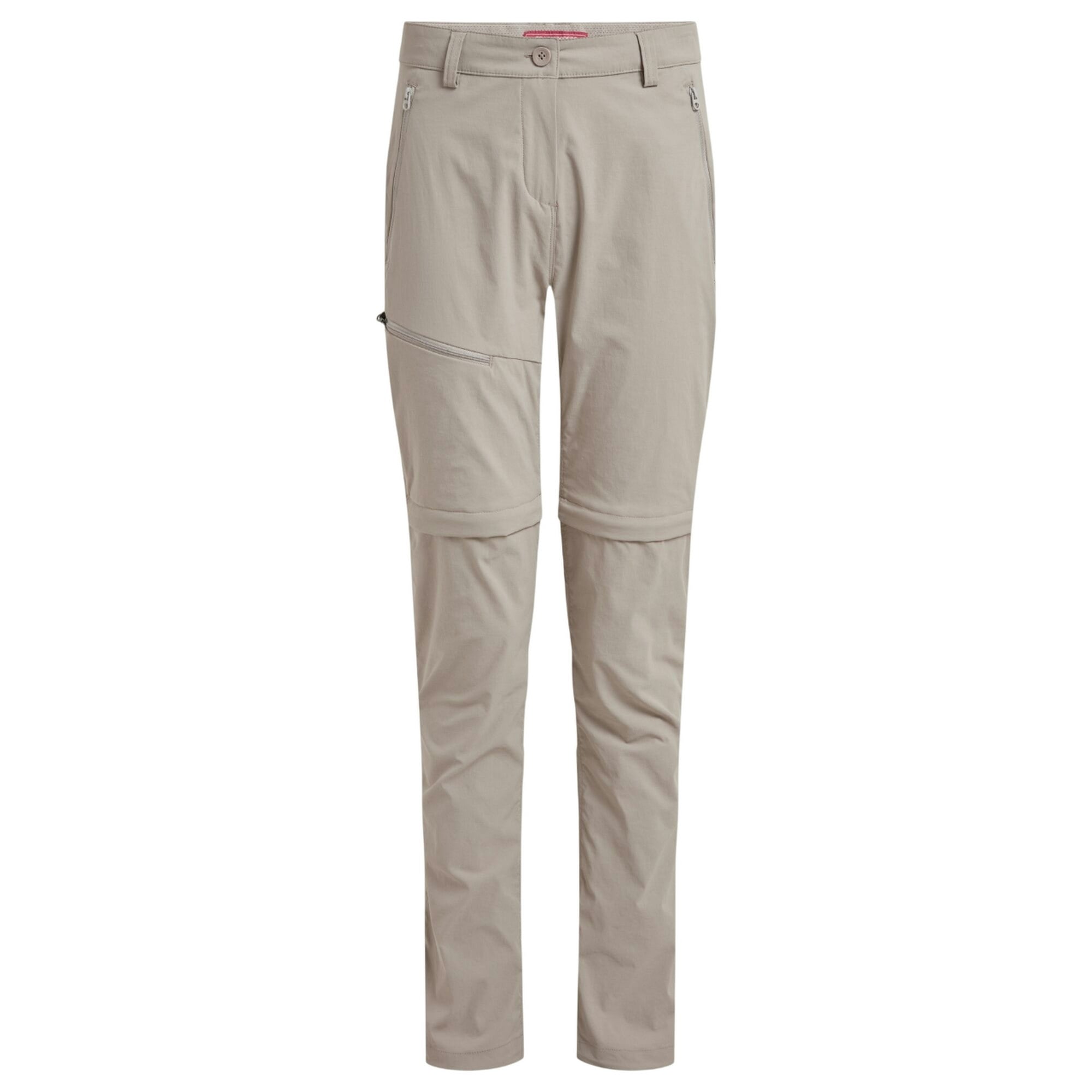 Craghoppers Women's Pro Iii Nosilife Convertible Trousers - Soft Mushroom - Soft Mushroom Small