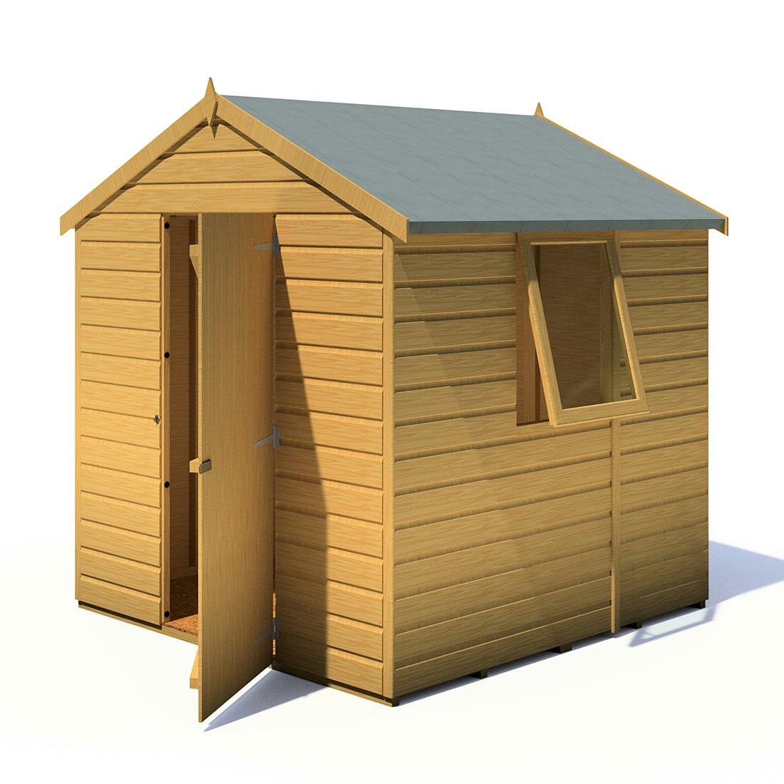 Rackhams Green Faroe 6X6 12Mm Interlock Clad Wooden Shed