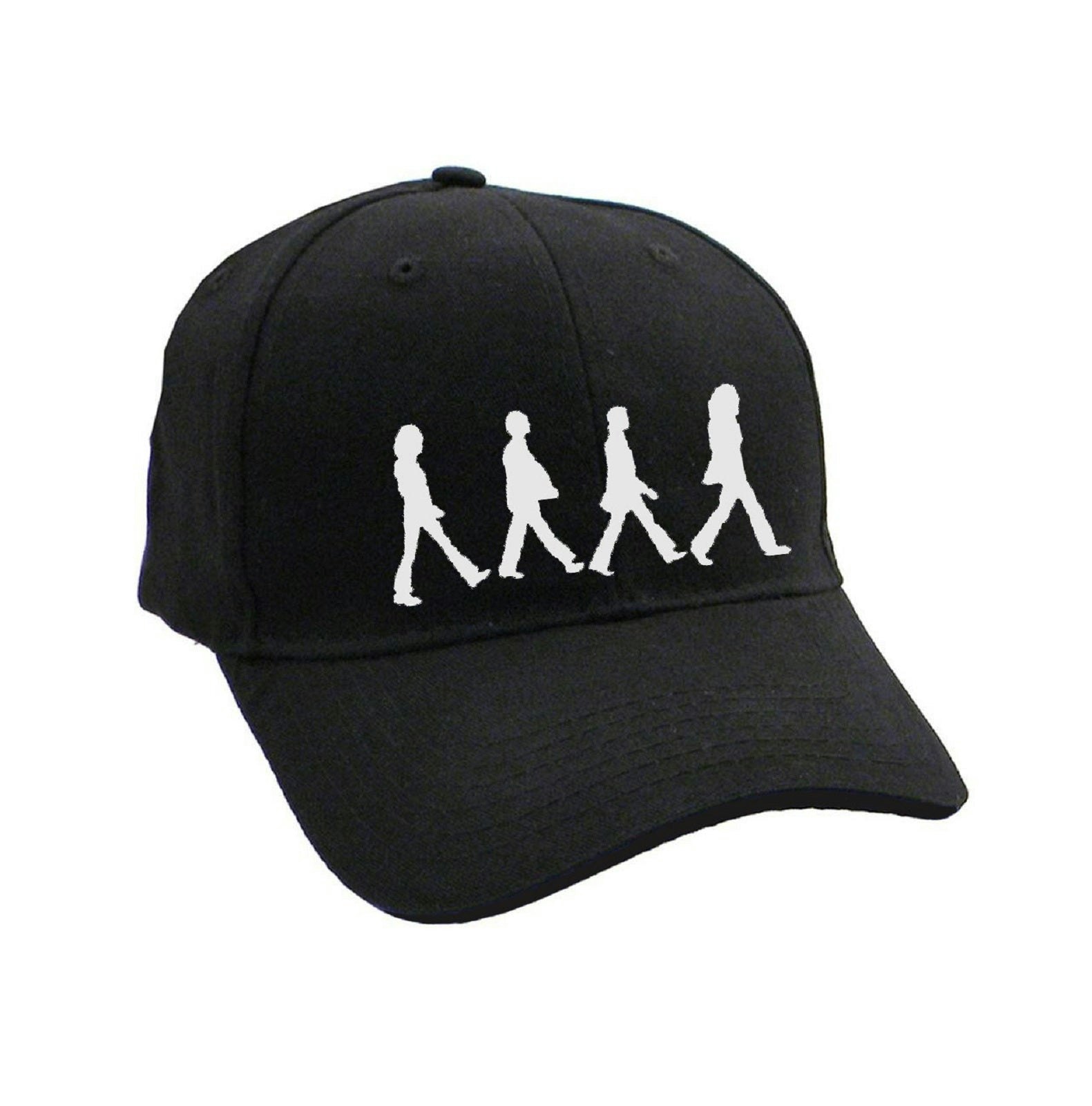 Paradiso Clothing Unisex Silver The Beatles Abbey Road Chrome Silhouettes Strapback