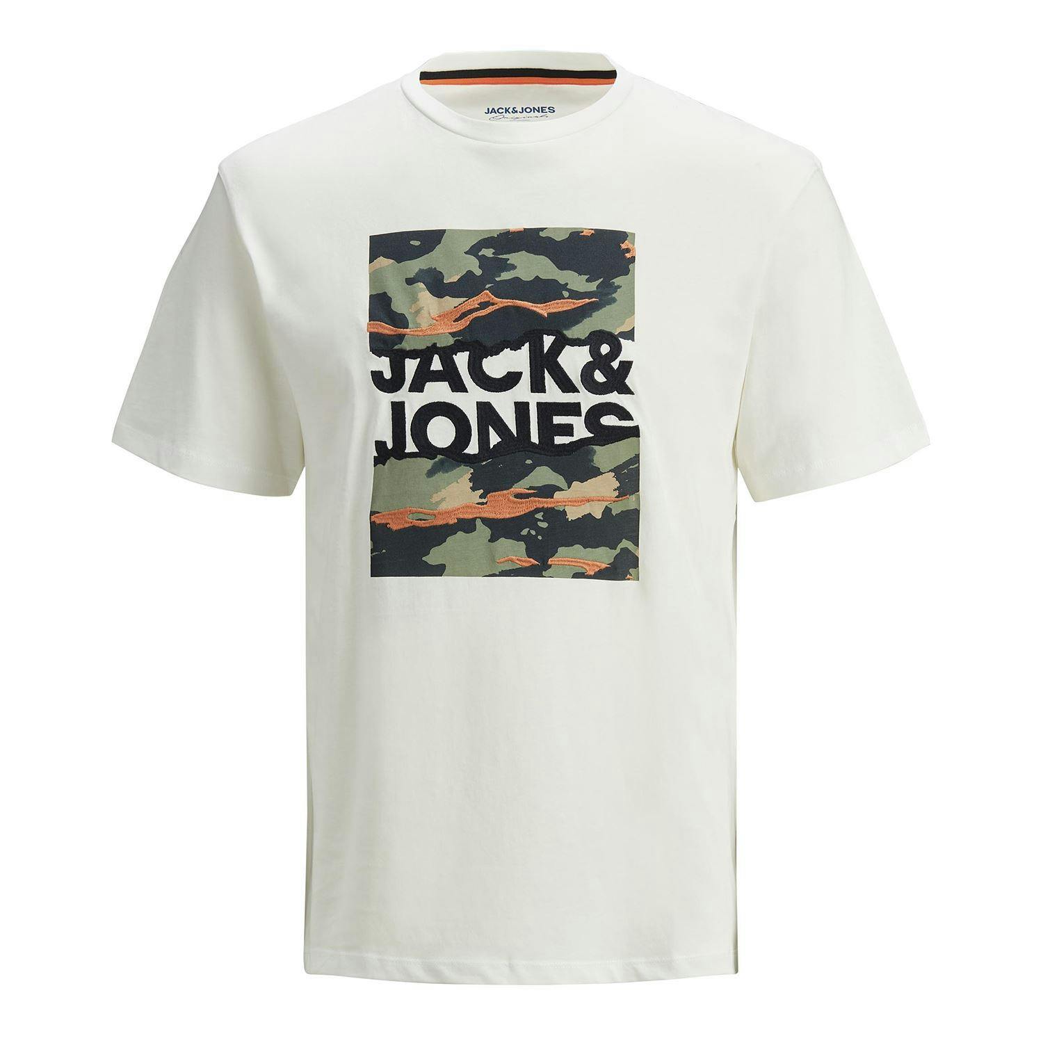 Jack & Jones Logo Crew Neck Tee - White / S - Image 3