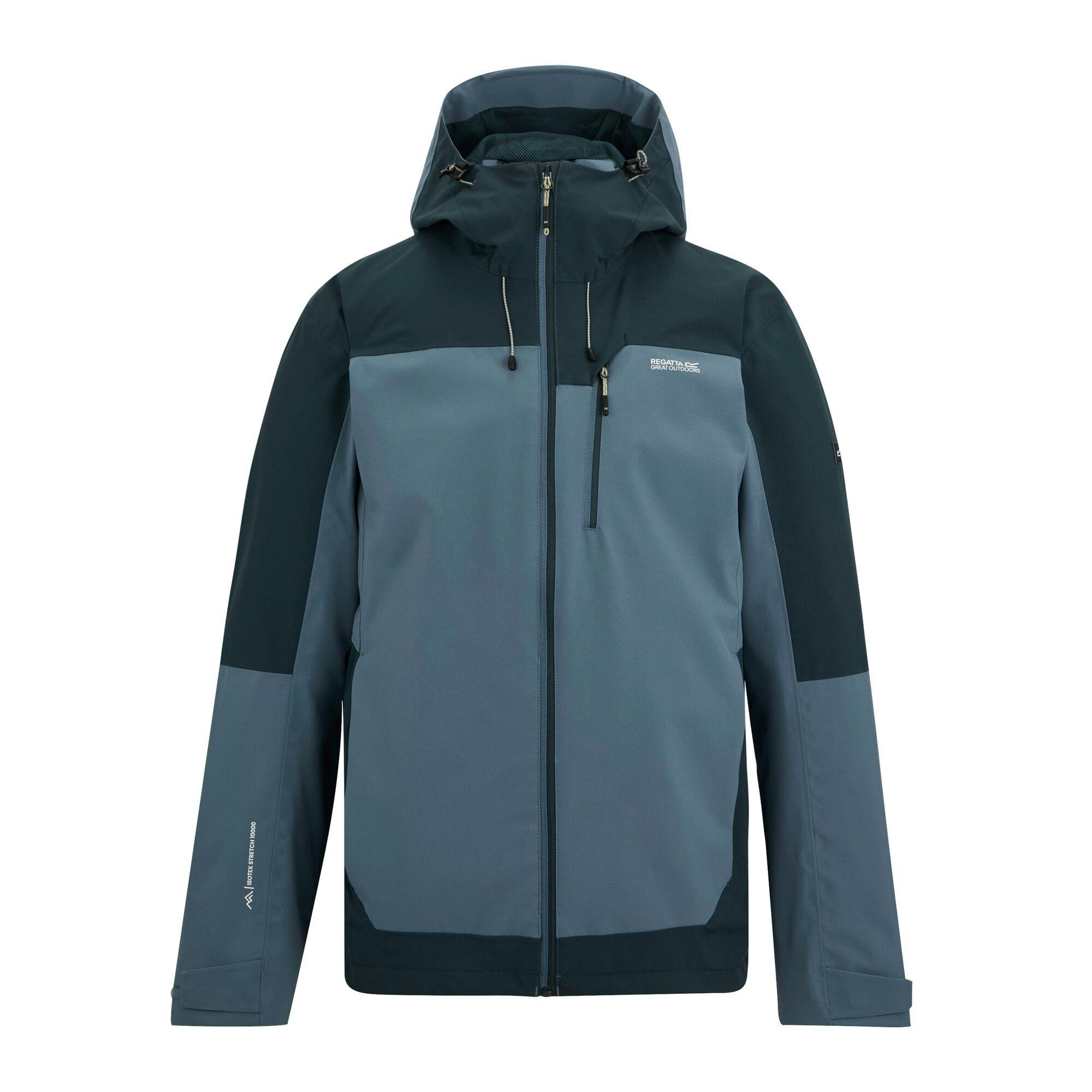 Regatta Men's Blue Highton Iv Stretch Waterproof Jacket - China /Night Sky - 4XL - China /Night Sky - 100% Recycled Polyester
