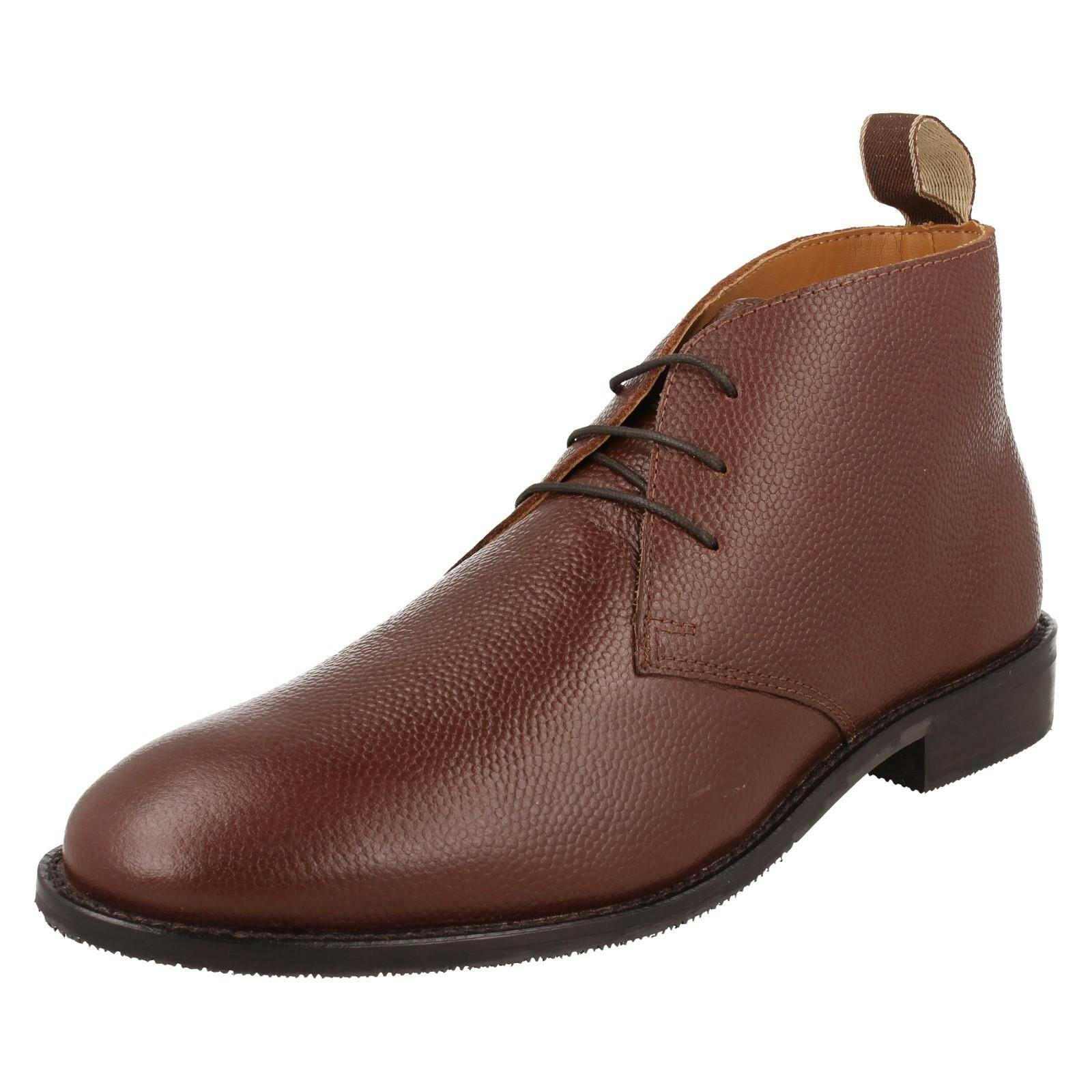 Thomas Blunt Men's Brown Low Heel Ankle Boots A3081 - Uk 7