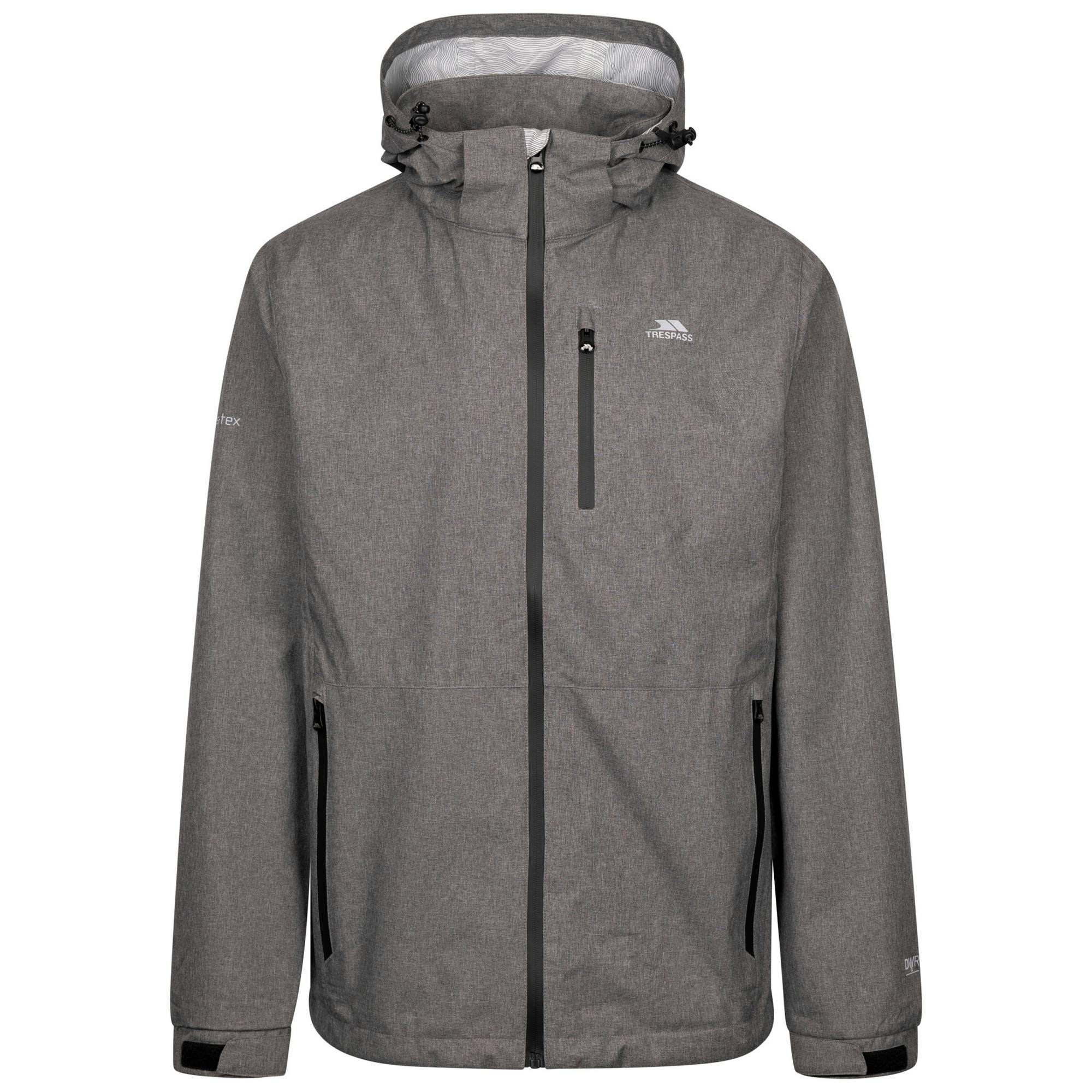 Trespass Men's Grey Farlesthorpe Outdoor Jacket - Marl - Xs - Marl - 100% Polyester