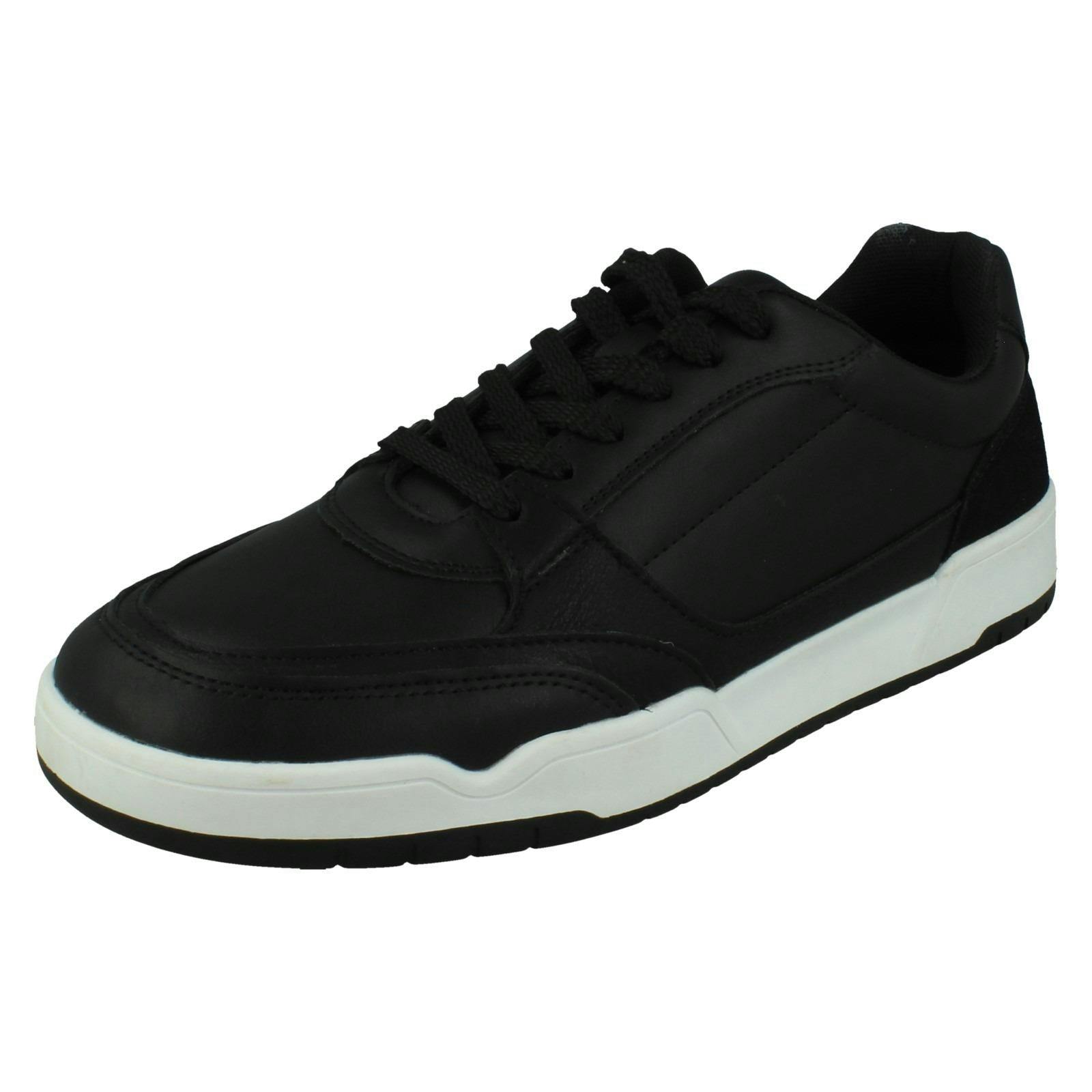 Thomas Blunt Men's Black Low Lace Up Trainers A2211 - Uk 12