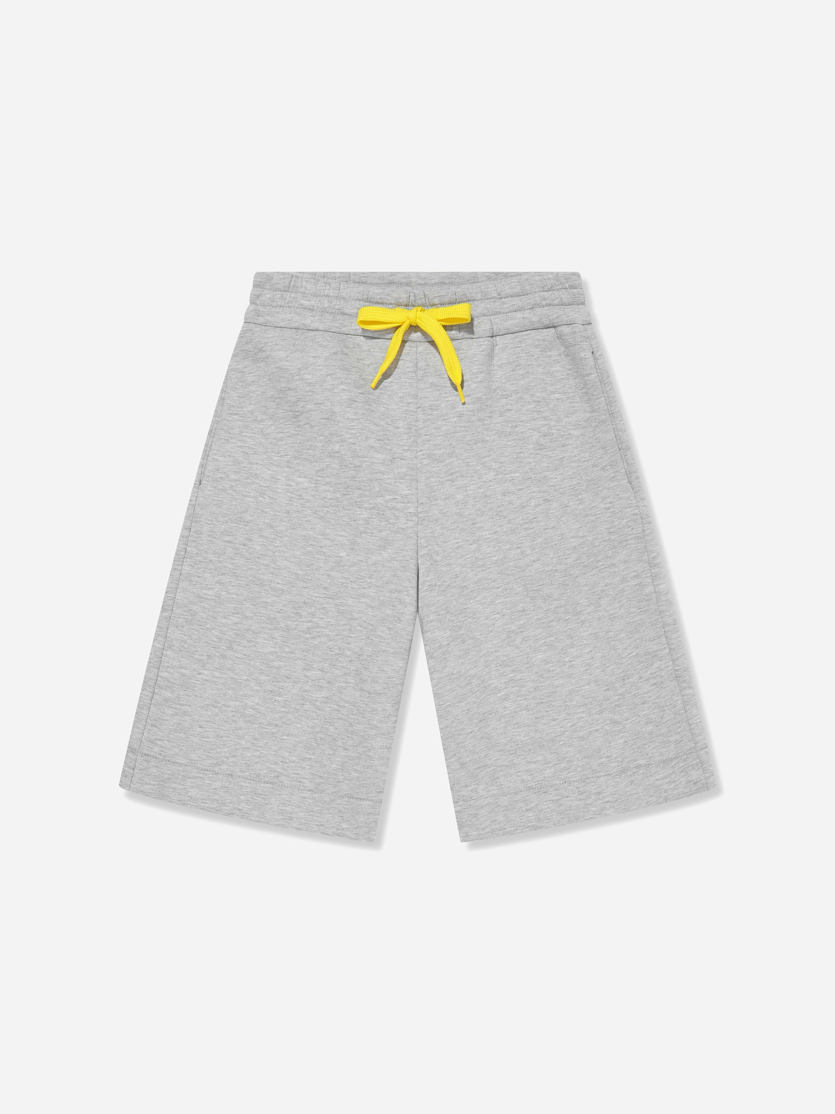 Fendi Kids Boys Grey Fendi Logo Bermuda Shorts In - 6 Yrs