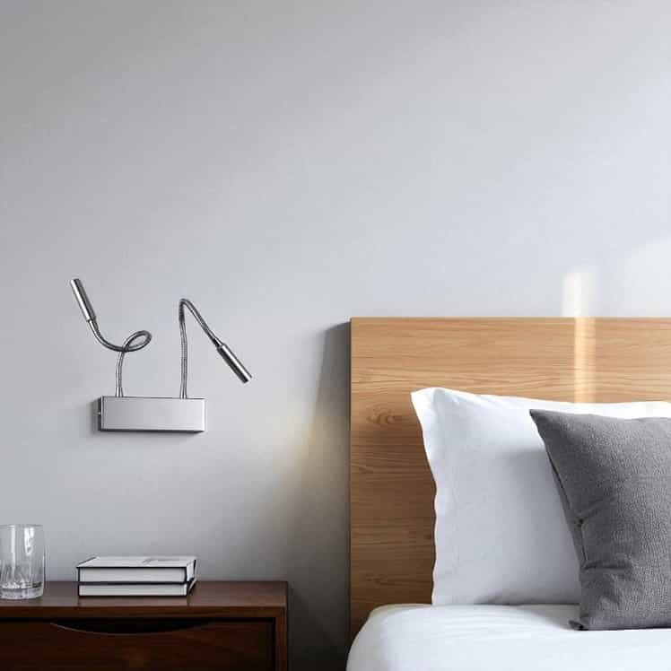 Ultra Beam Lighting Light Ultra Beam Ing Twin 2 Watt Led Chrome Over Bed Reading