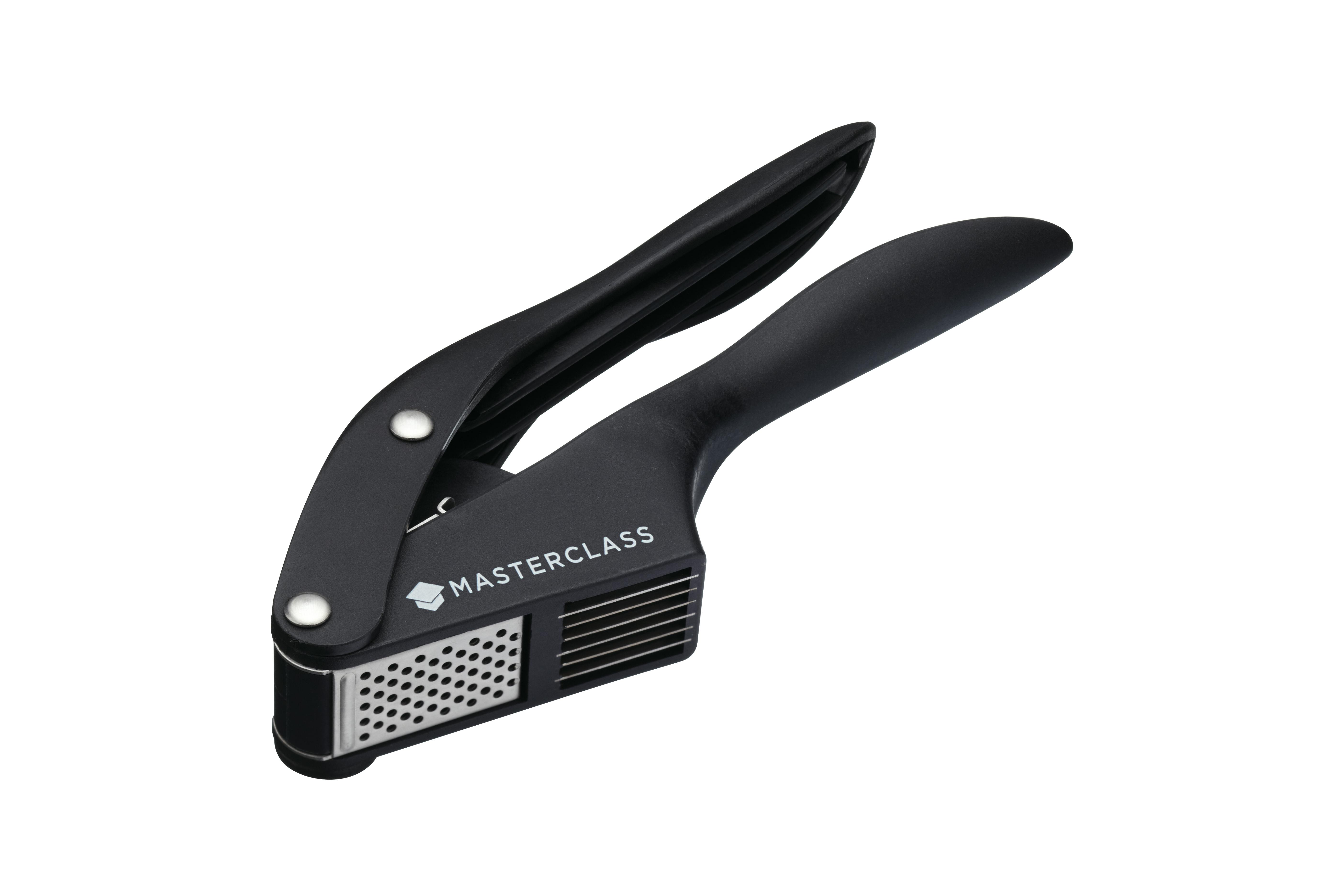 Rackhams Black Garlic Press & Slicer - Plastic - Garlic Press