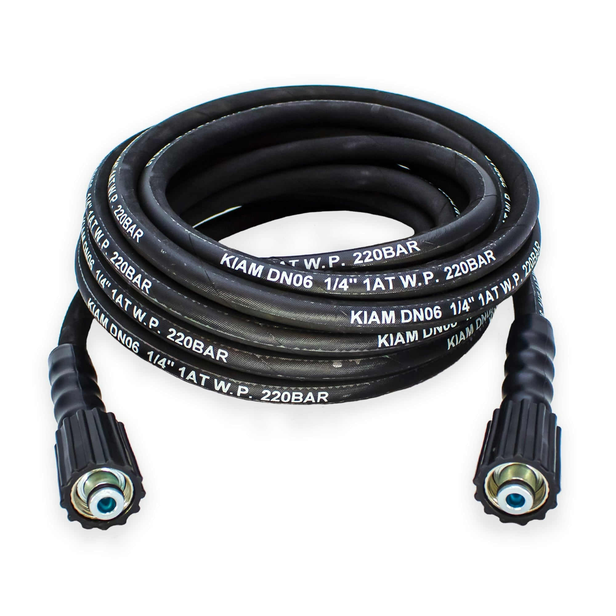 Equip2clean Women's M22 - M22 Heavy Duty 1/4" Rubber Pressure Washer Hose - 30M
