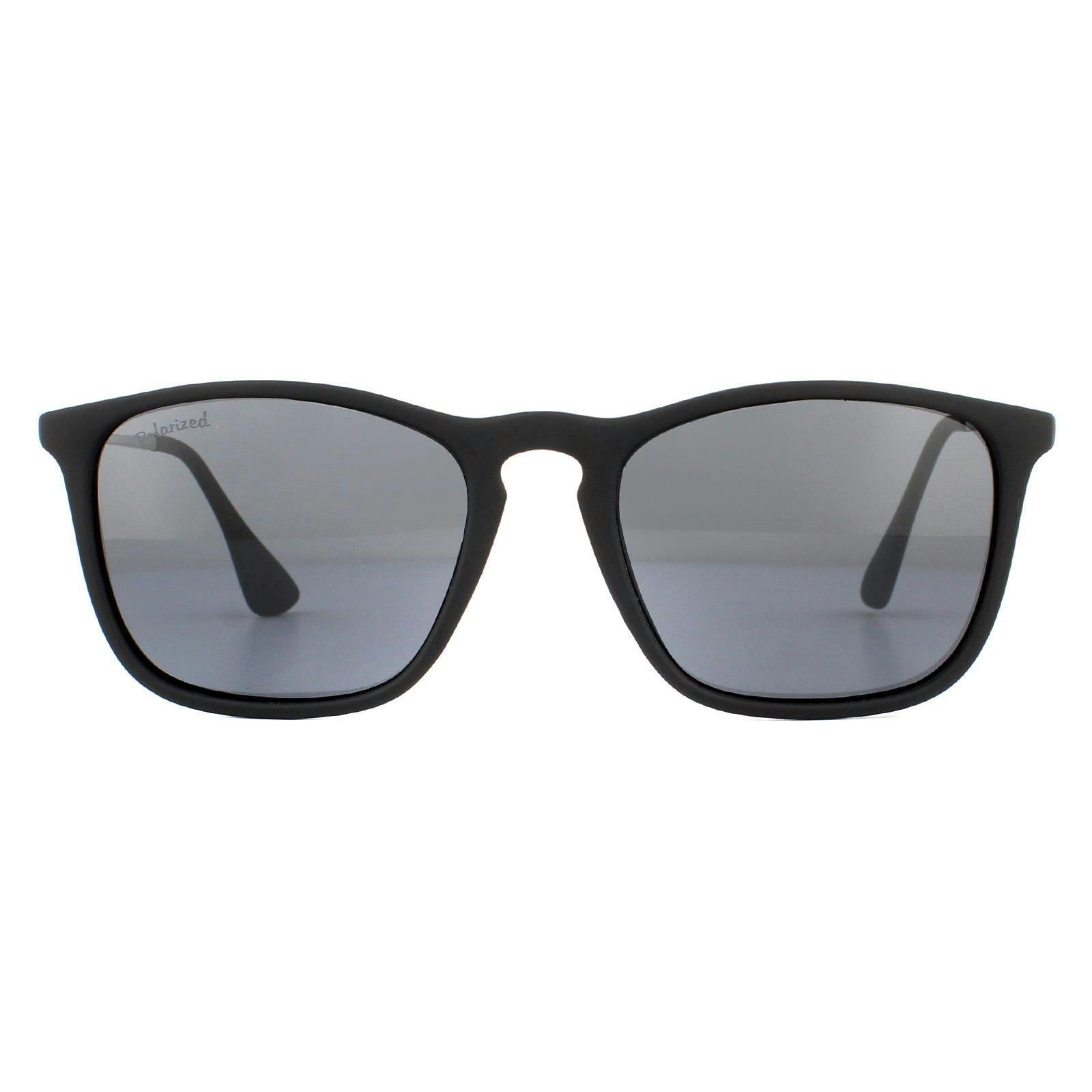 Montana Black Sunglasses Mp34 Rubbertouch Smoke Polarised