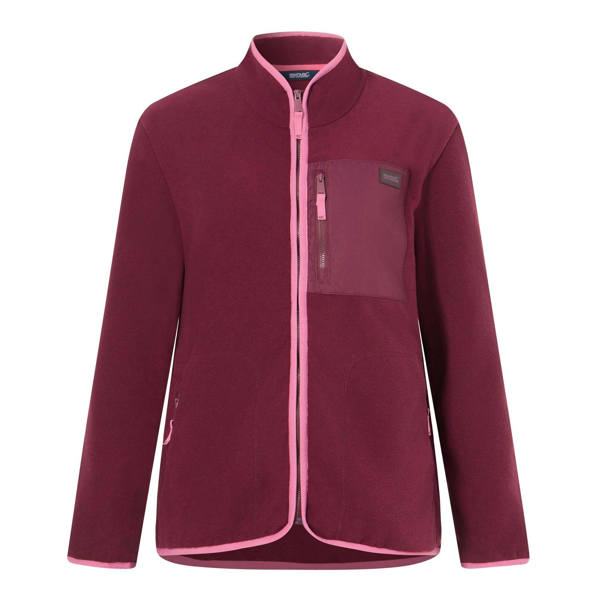 Regatta Women's Frankie Full Zip Fleece - Fig/Violet - 10 Uk - Fig/Violet - 70% Polyester/30% Recycled Polyester