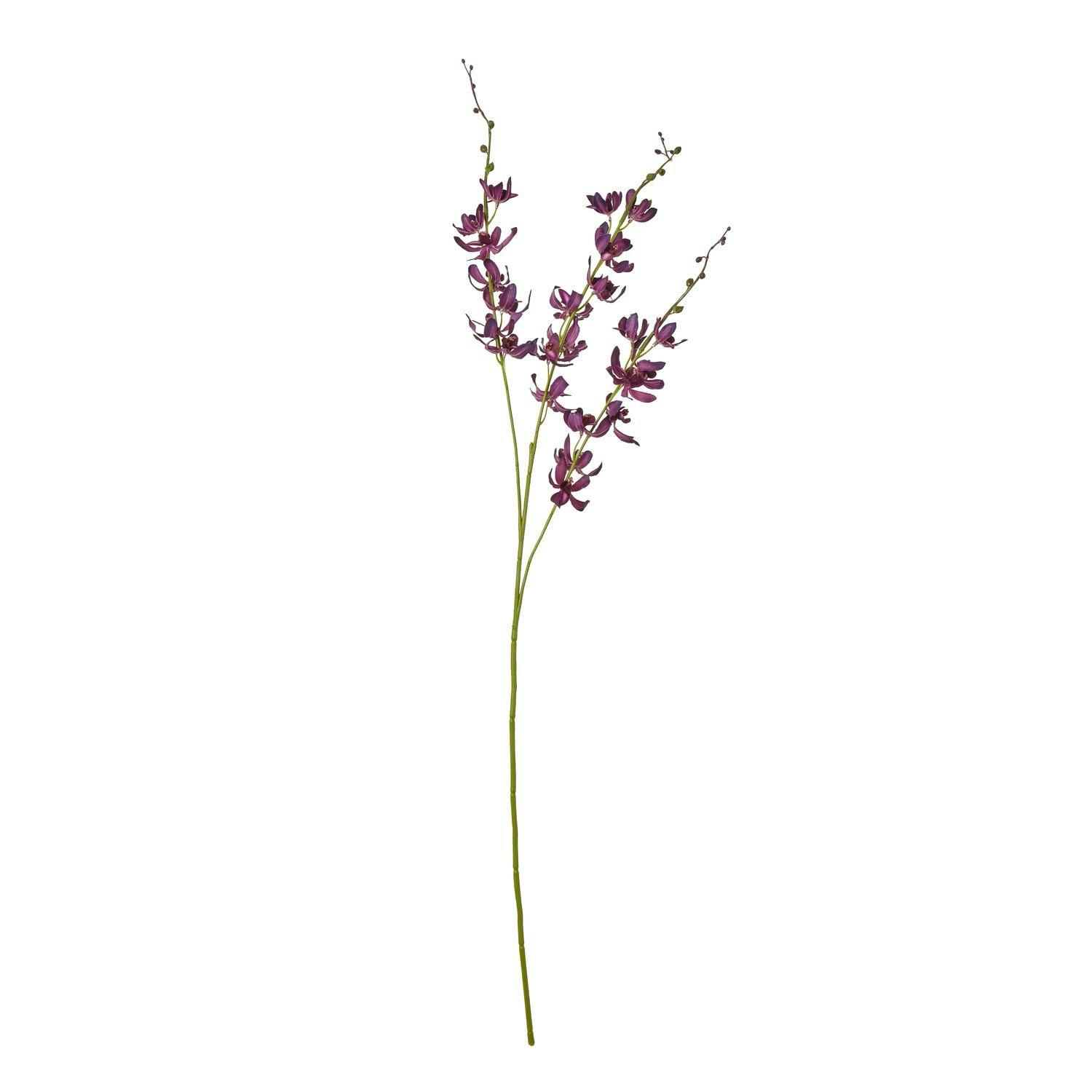 Hill Interiors Purple Cymbidium Spray Artificial Flower - One Size