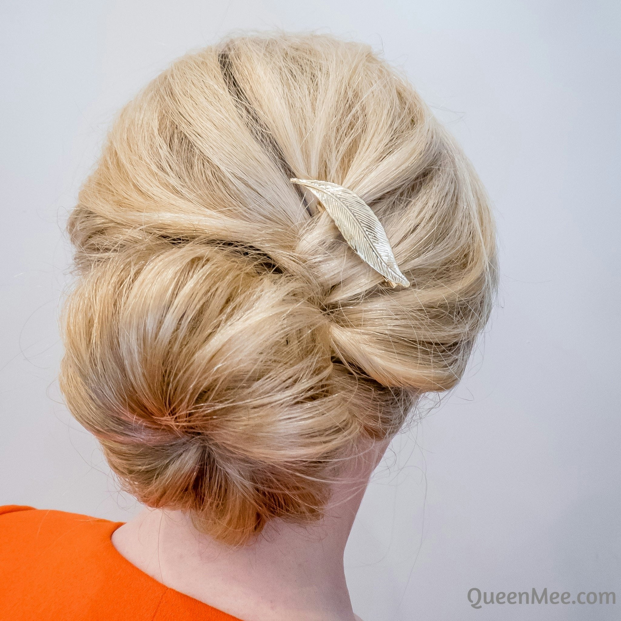 Queenmee Accessories Gold/Silver Leaf Hair Clip In Or