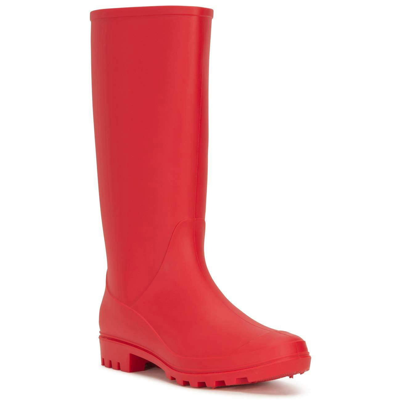 Viva Women's Red Eve: Tall Muck Winter Snow Waterproof Rain Wellingtons Boots - 6