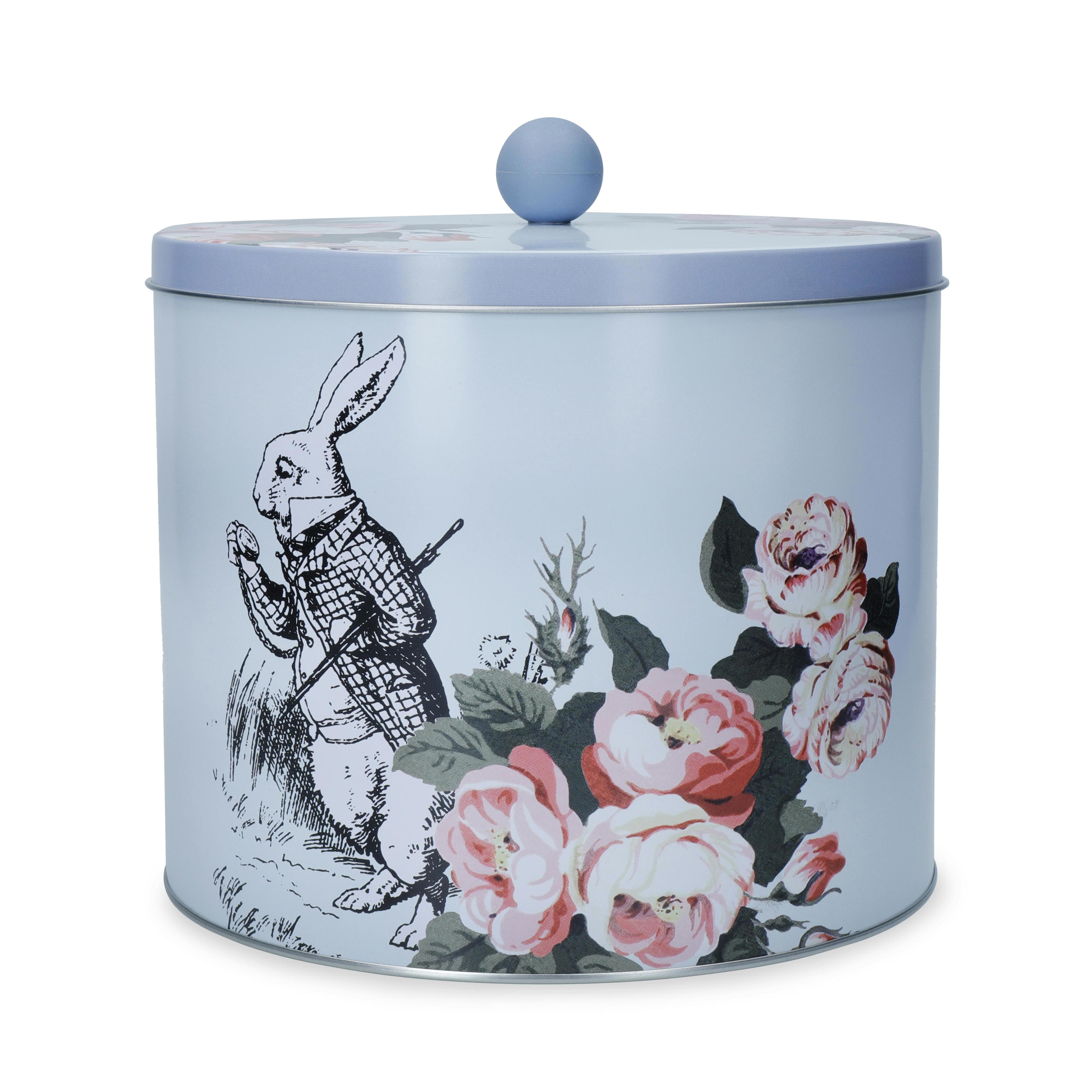 Rackhams Blue And The V&A Alice In Wonderland Biscuit Tin - Metal - Biscuit Tin