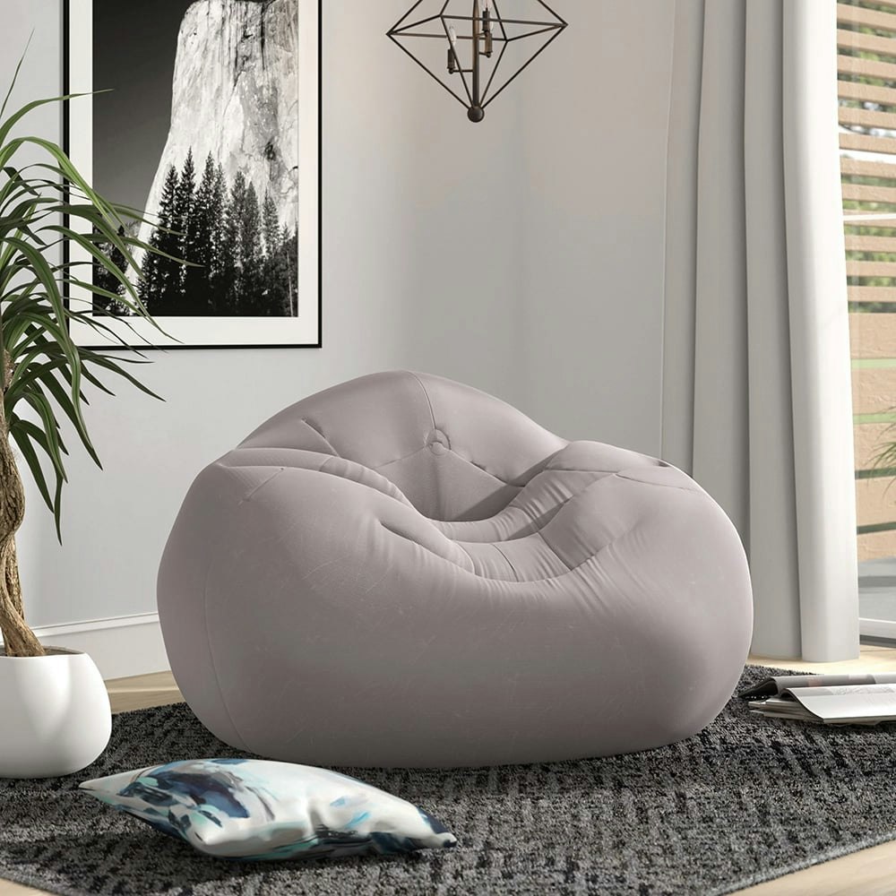 Rackhams Intex Beanless Bag Inflatable Chair For Indoor And Outdoor Sofa