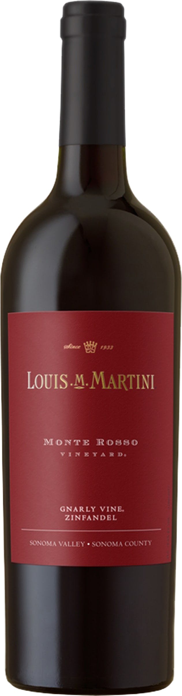 Various Wine Red/Dark Louis M Martini Monte Rosso Gnarly Vine Zinfandel 2019 75Cl