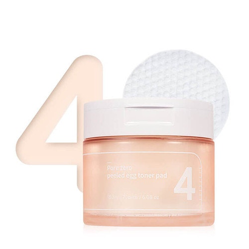 Numbuzin No. 4 Pore Zero Peeled Egg Toner Pad (70 Pads) 190Ml