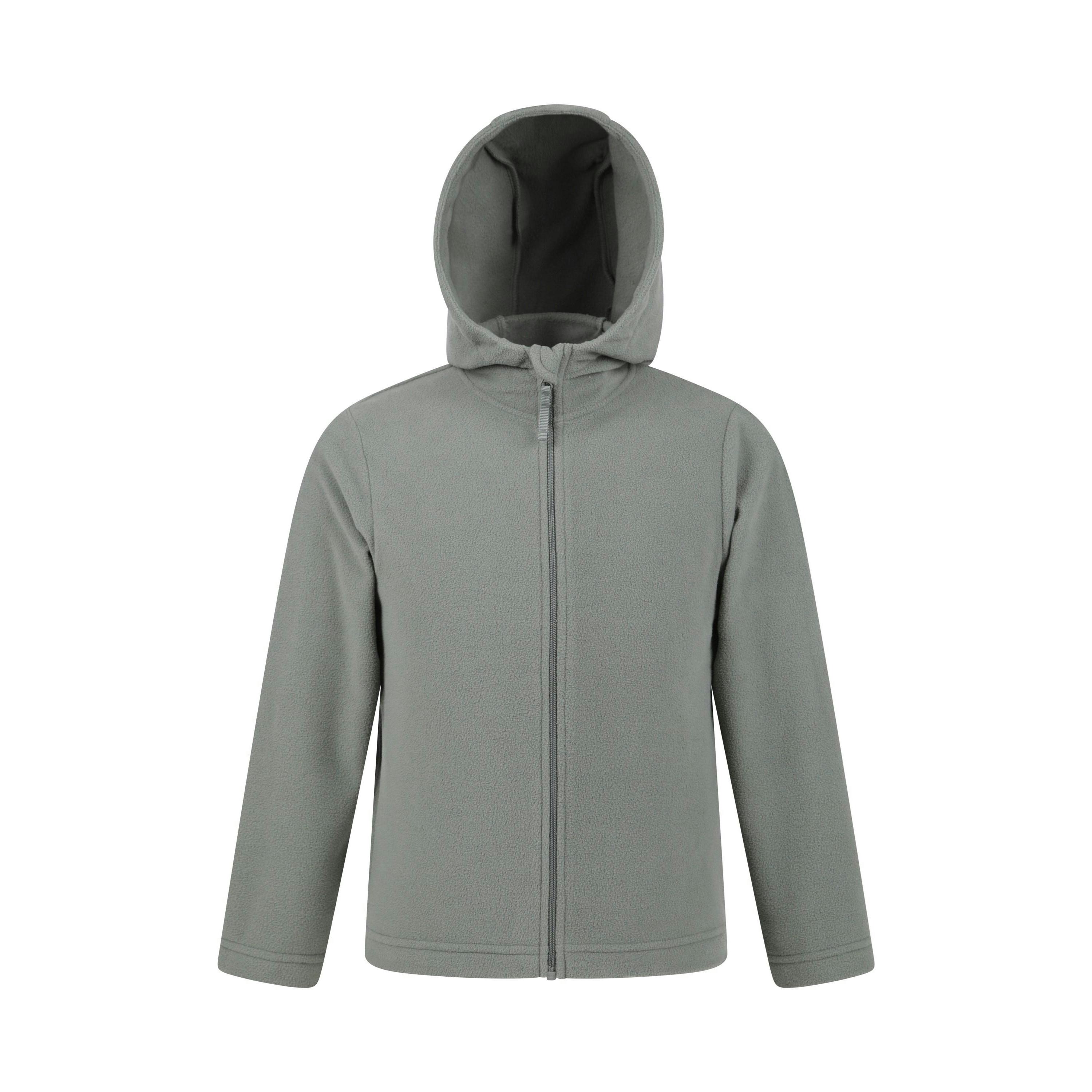 Mountain Warehouse Light Kids Camber Full Zip Hoodie - Khaki - 7-8 Years - Khaki - 100% Polyester