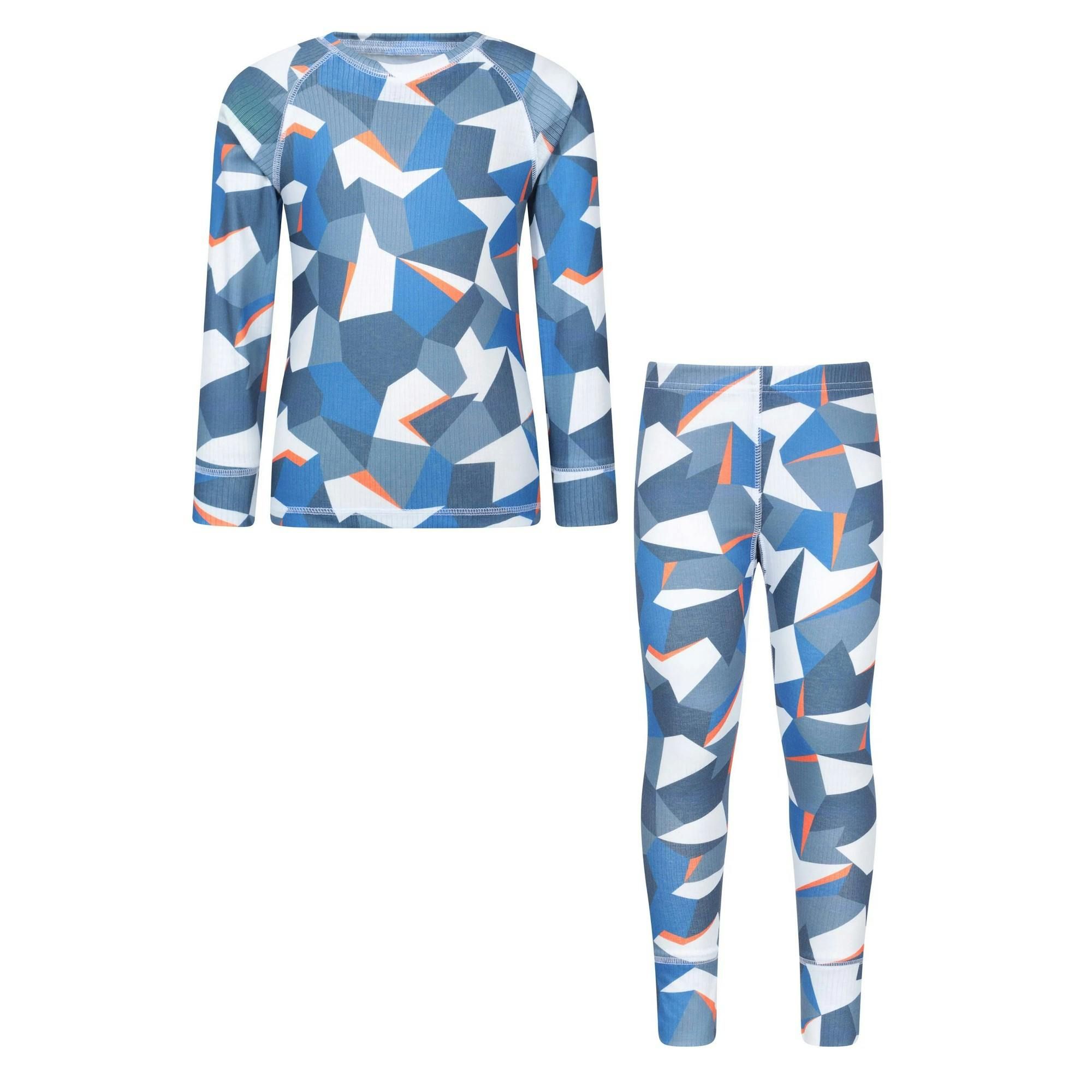 Mountain Warehouse Cobalt Childrens/Kids Talus Base Layer Set - 2-3 Years - 100% Polyester