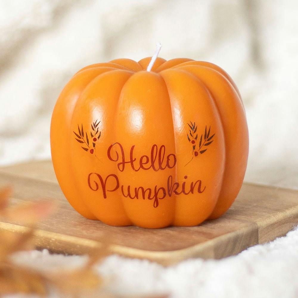  - Hello Pumpkin Shaped Candle Home Decorative - Image 3