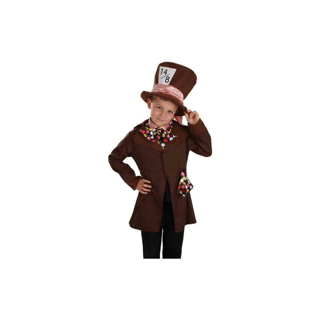 Amscan Brown Child Mad Hatter Costume 8-10 Years - 8-10 Years