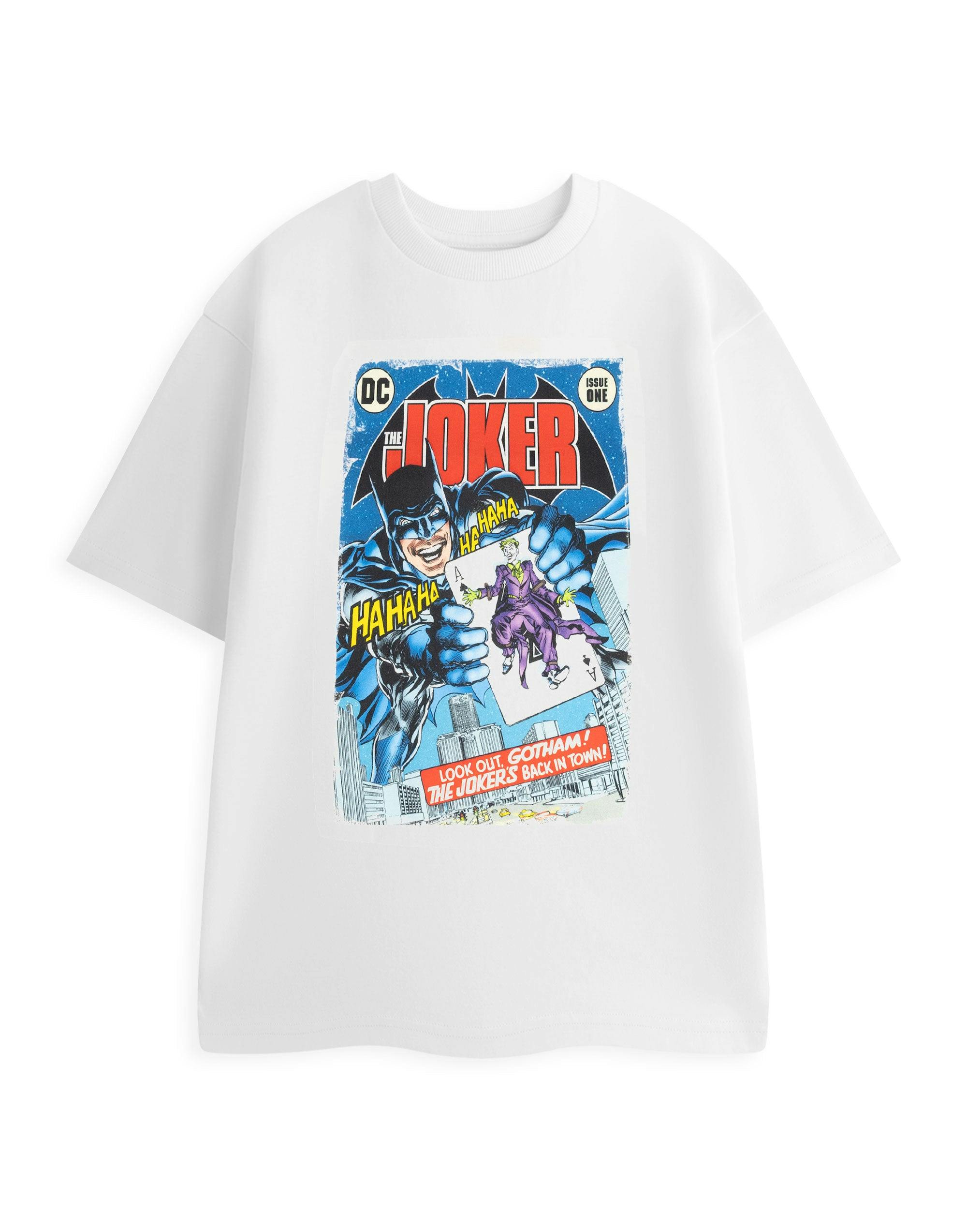 Vanilla Underground Unisex White Dc Comics The Joker The Jokers Back In Town Short Sleeved T-Shirt - X-Large