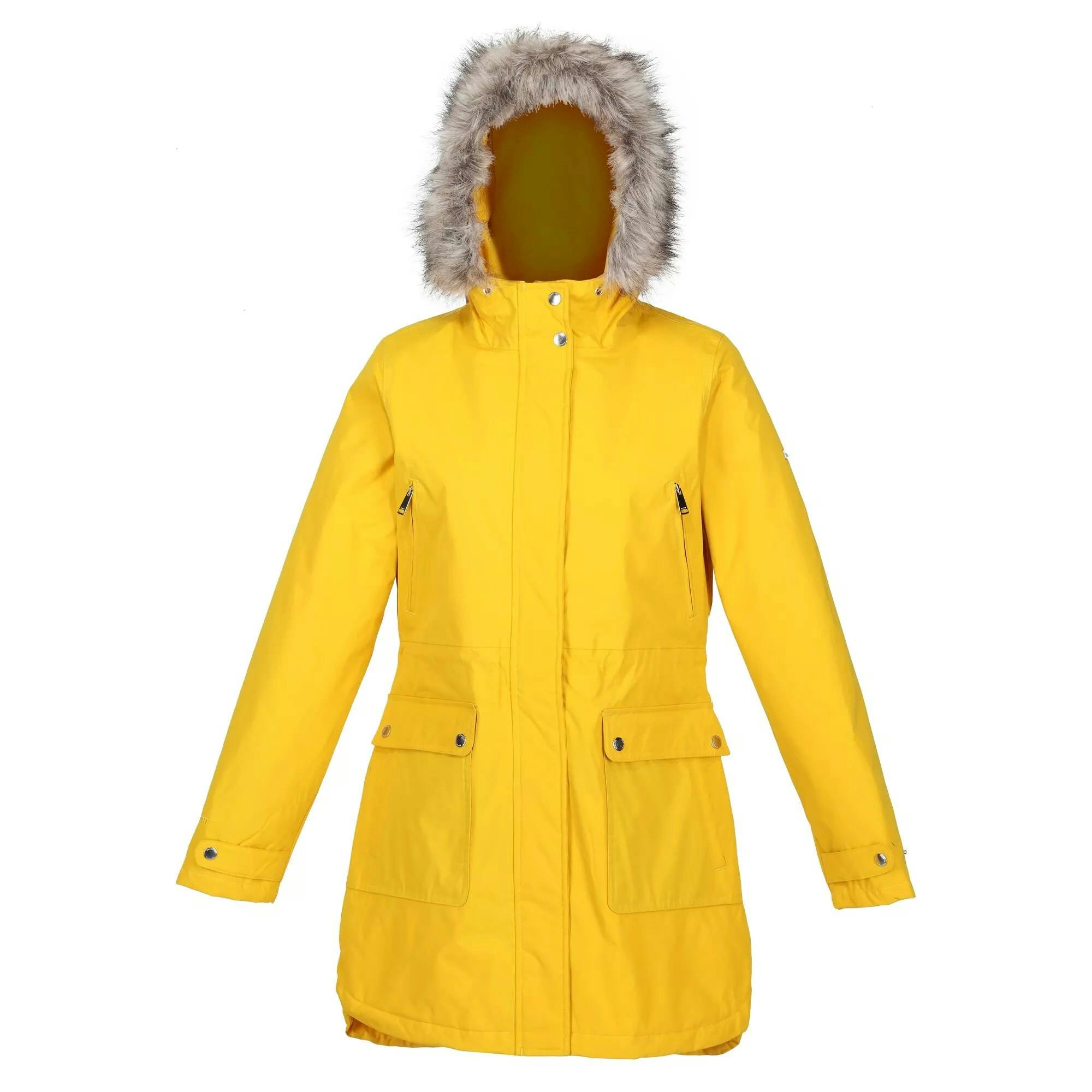 Regatta Women's Sabinka Faux Fur Trim Parka - Sunset - Sunset - 14 Uk - 100% Polyester