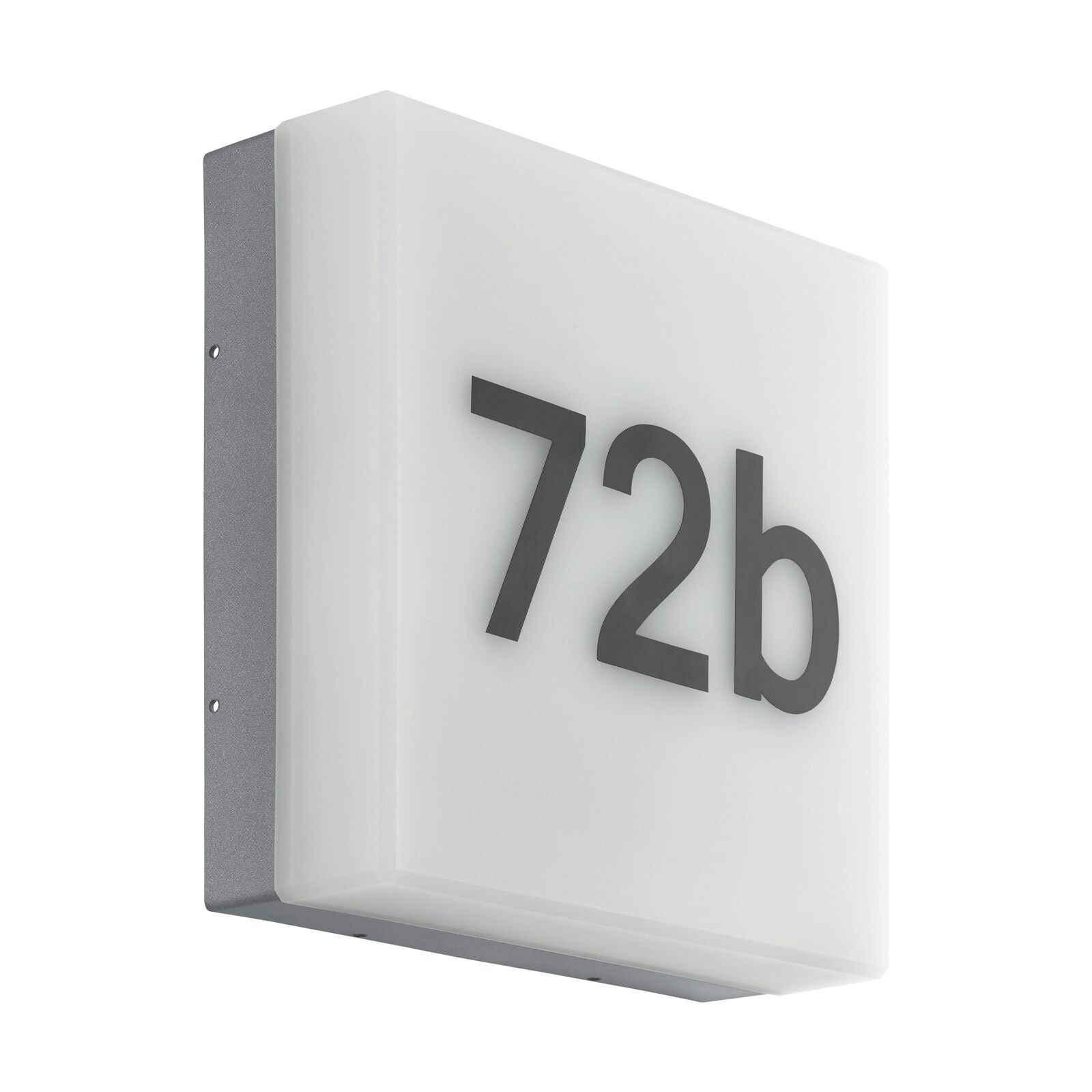 Loops Light/Anthracite Ip44 Outdoor Wall House Number 8.2W Built In Led Porch Lamp